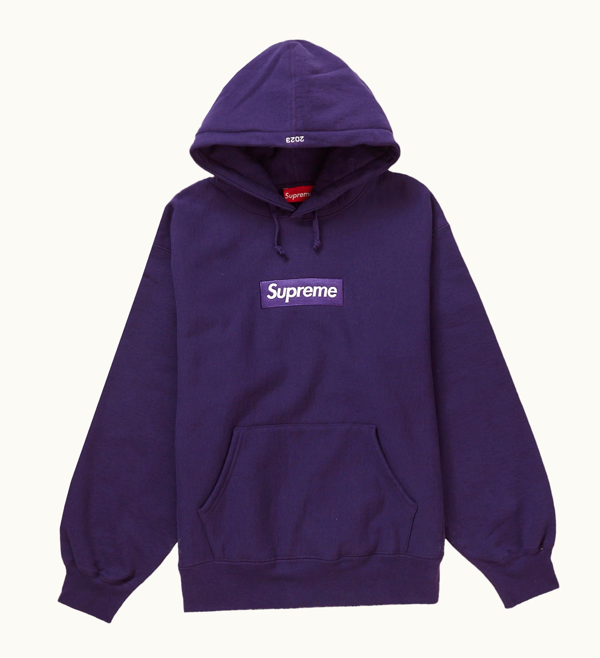 Supreme Supreme Box Logo Hooded Sweatshirt FW23 Dark Purple