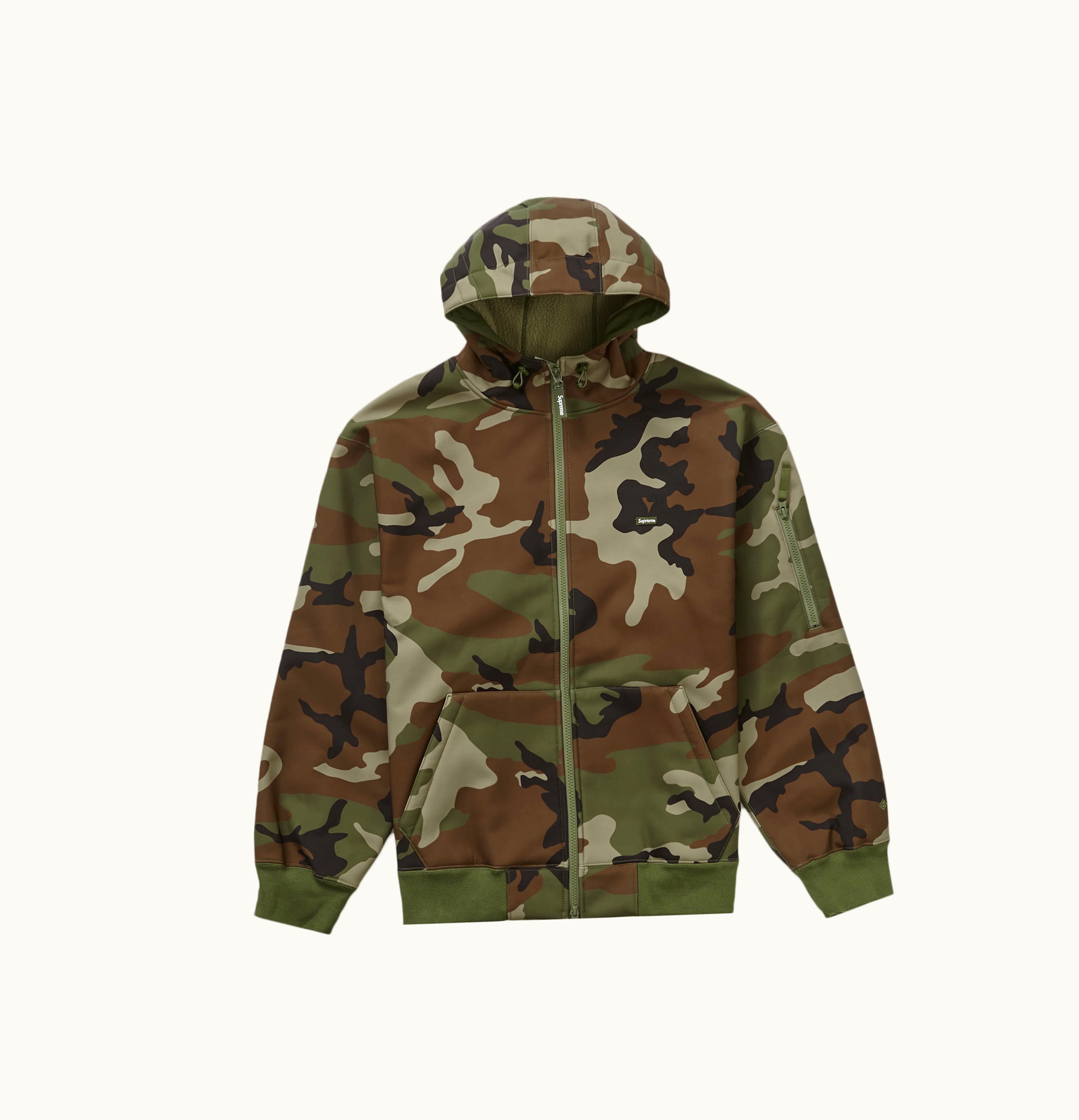 Supreme Supreme Windstopper Zip Up Hooded Sweatshirt FW23 Woodland Camo
