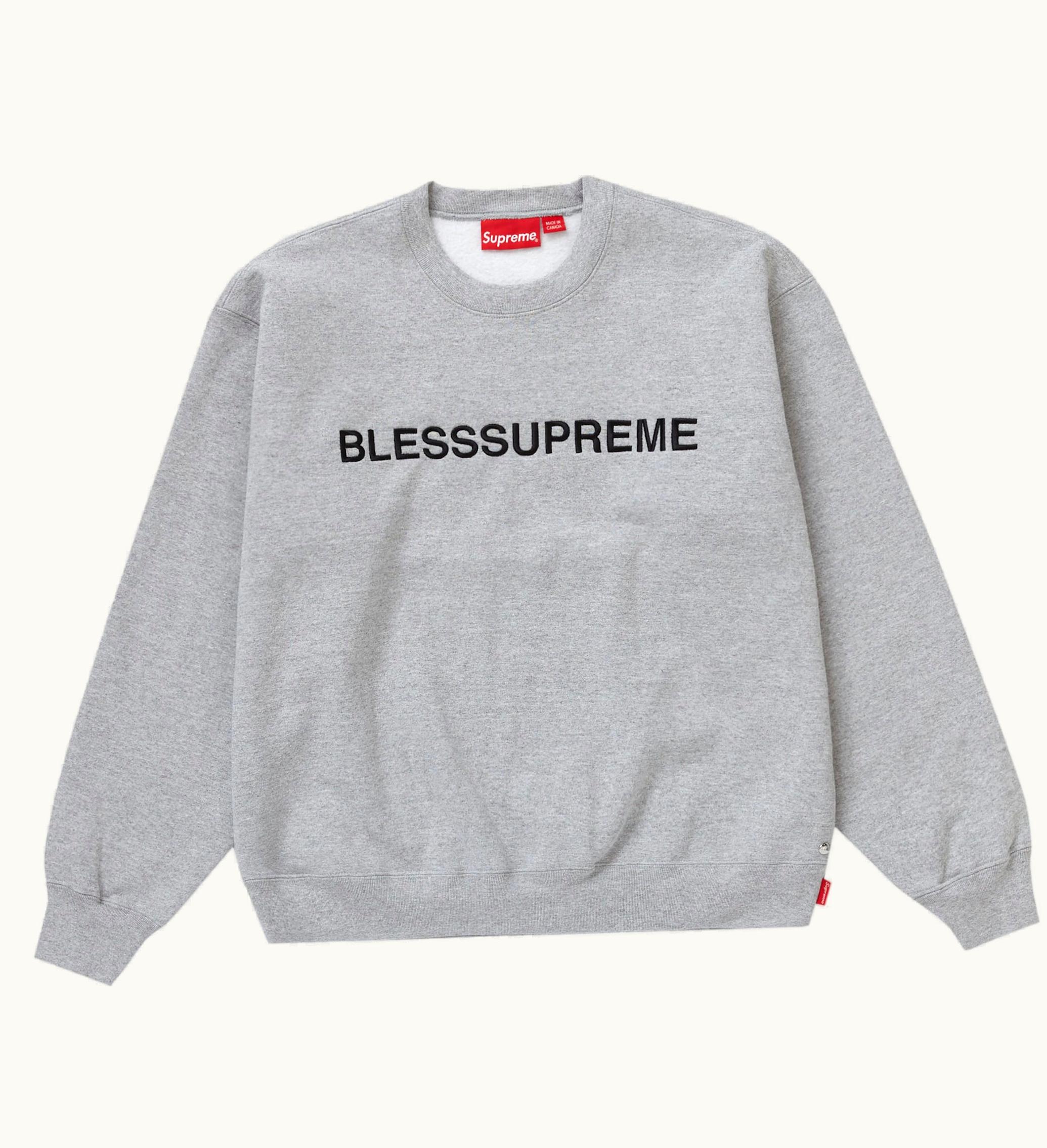 Supreme Supreme Bless Crewneck Heather Grey