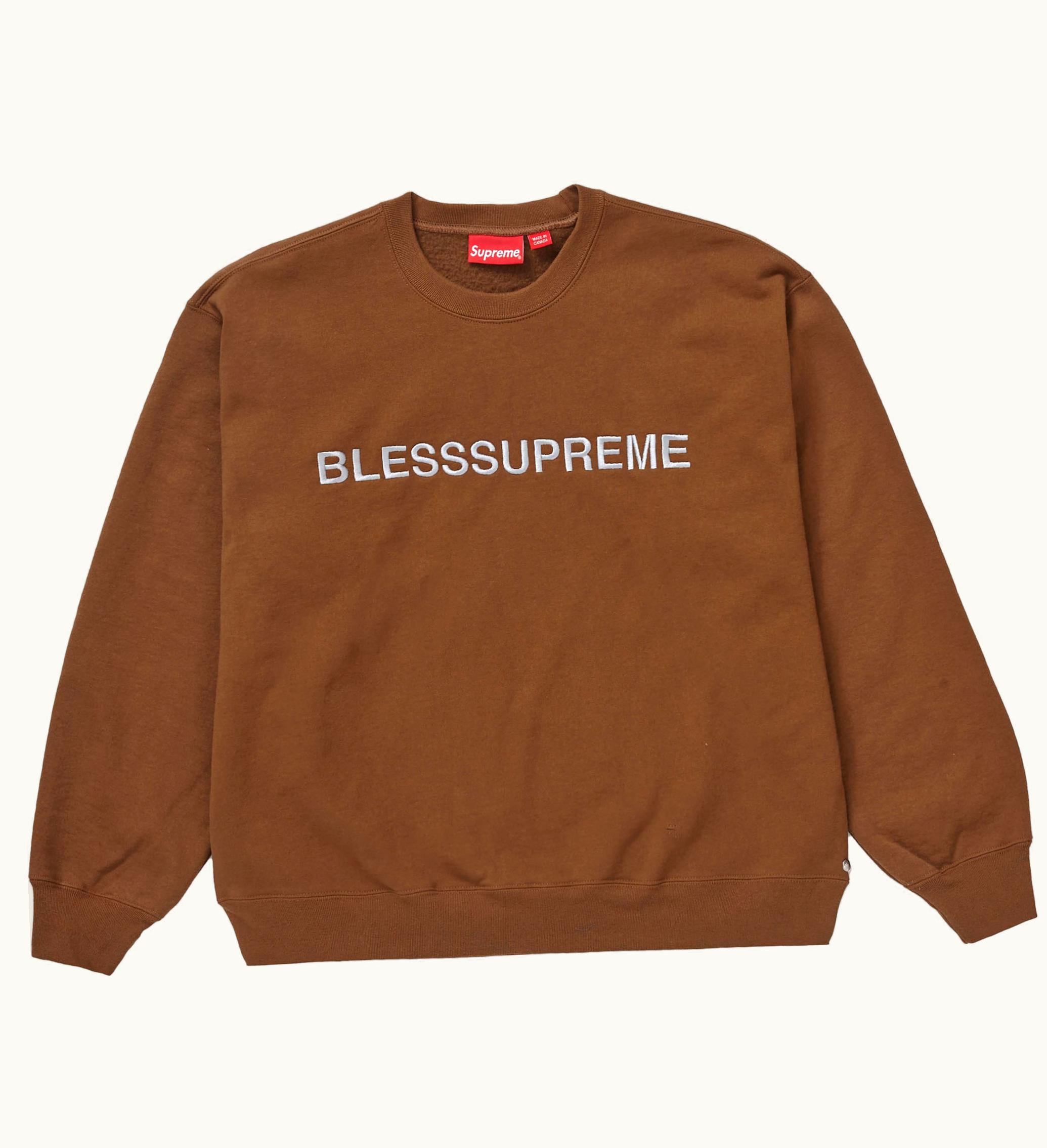 Supreme Supreme Bless Crewneck Brown