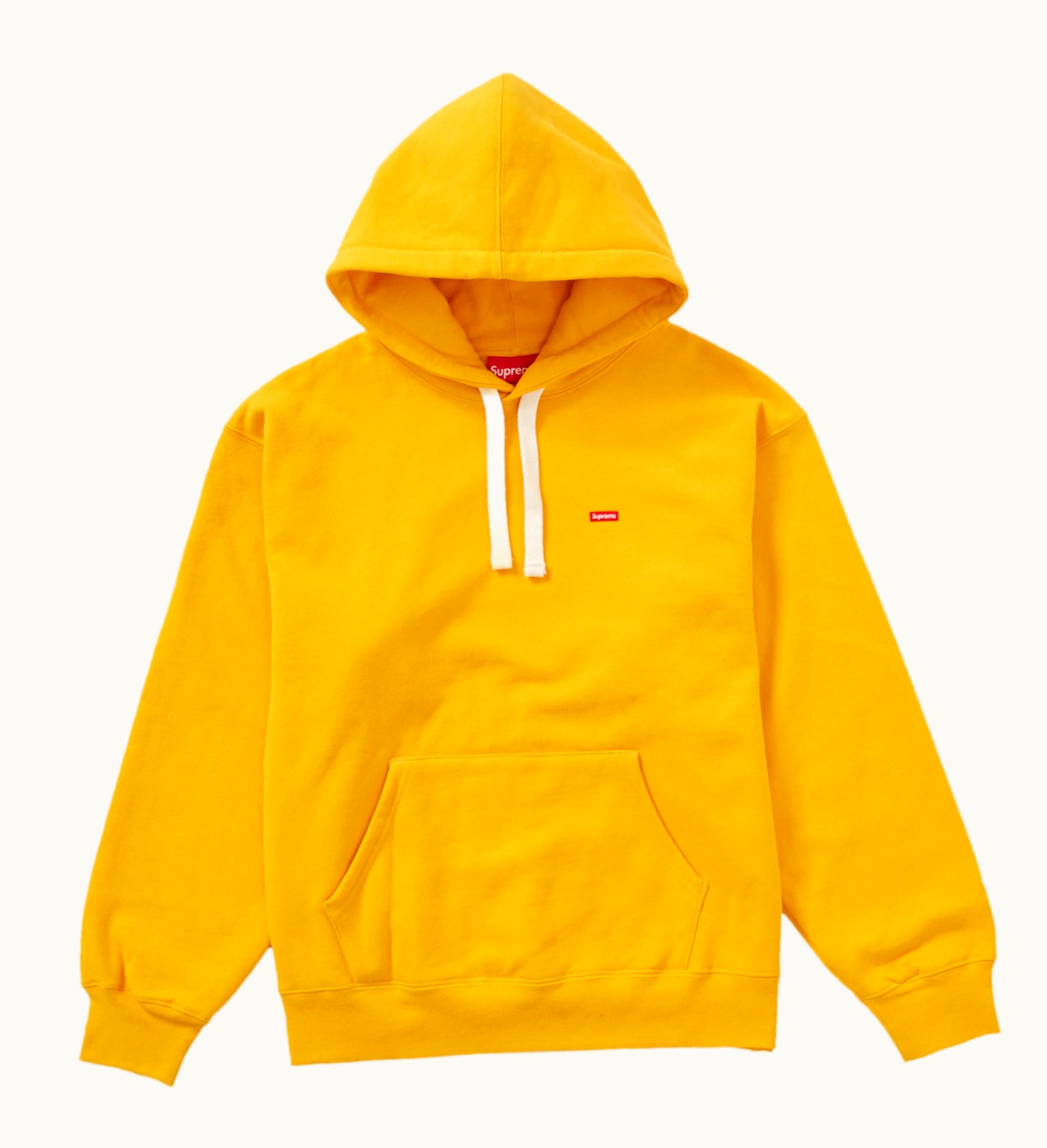 Supreme Supreme Small Box Drawcord Hooded Sweatshirt Bright Gold