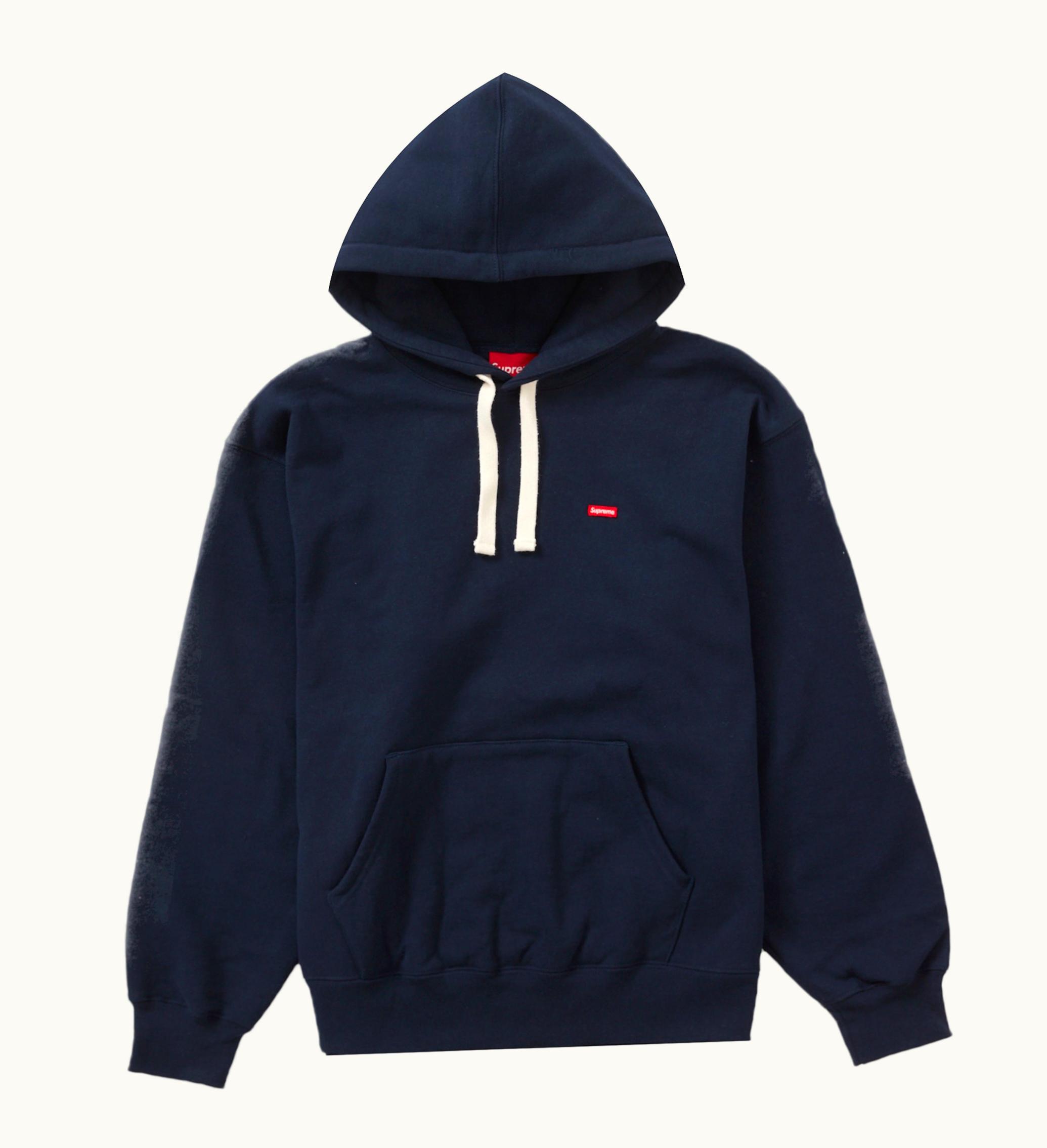 Supreme Supreme Small Box Drawcord Hooded Sweatshirt Navy