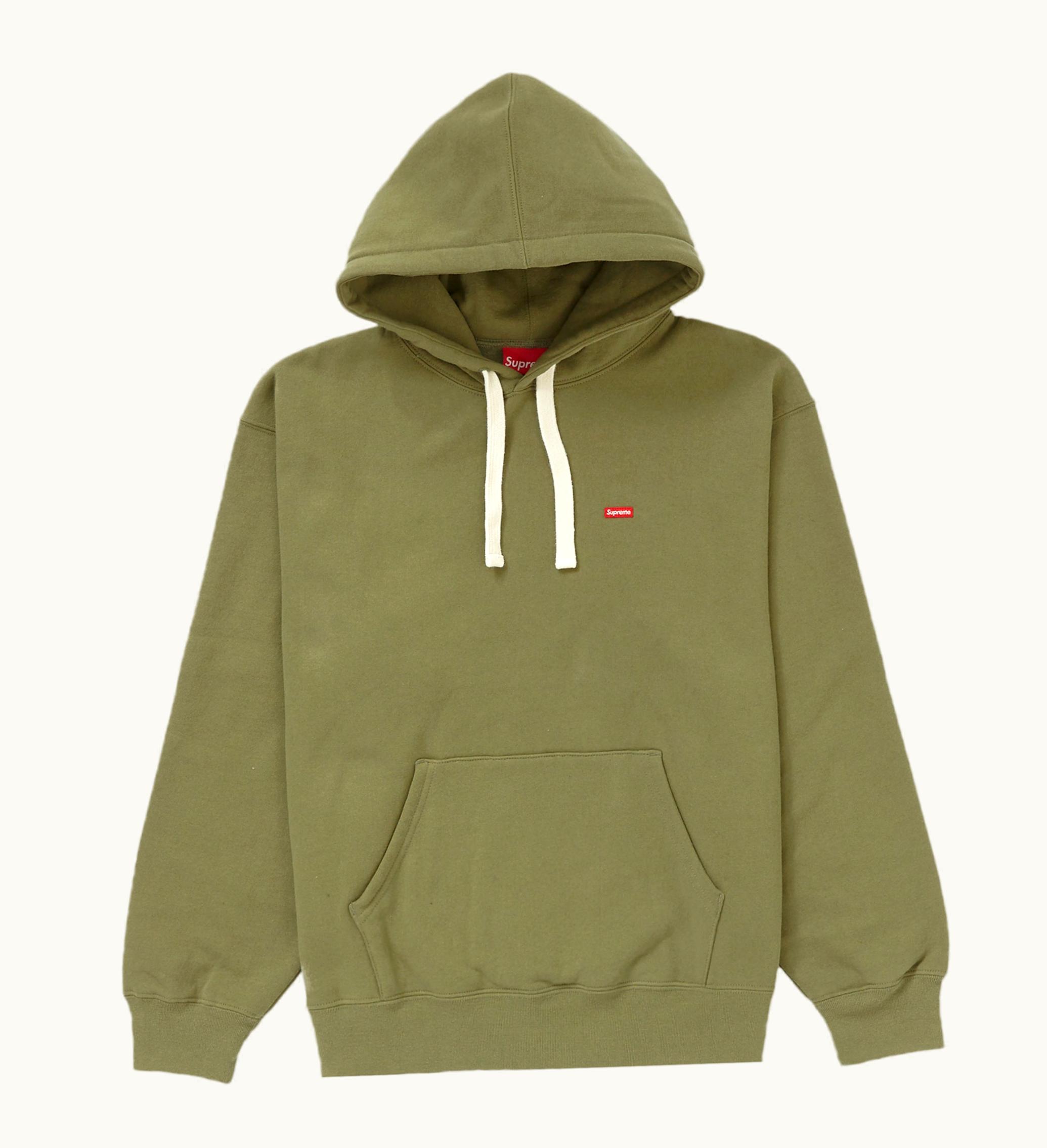 Supreme Supreme Small Box Drawcord Hooded Sweatshirt Light Olive