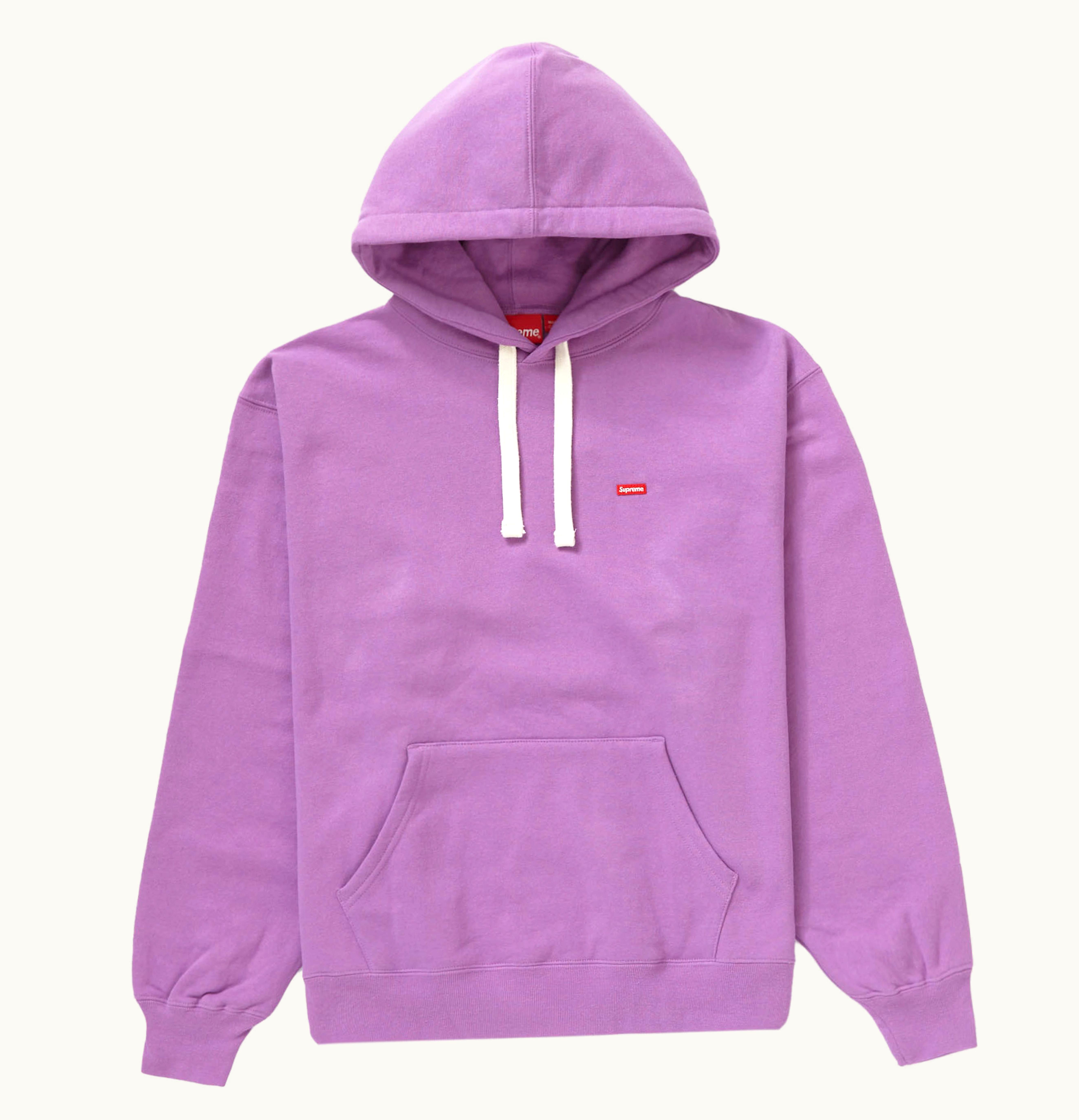 Supreme Supreme Small Box Drawcord Hooded Sweatshirt Purple