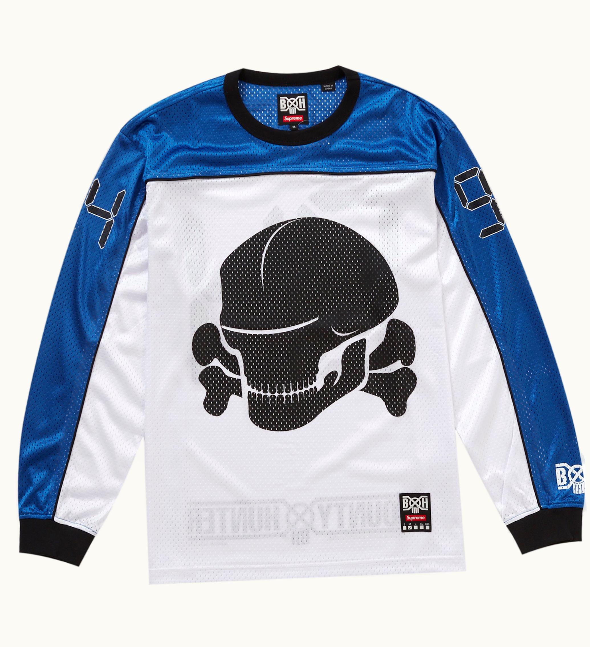 Supreme Supreme Bounty Hunter Mesh Moto Jersey White