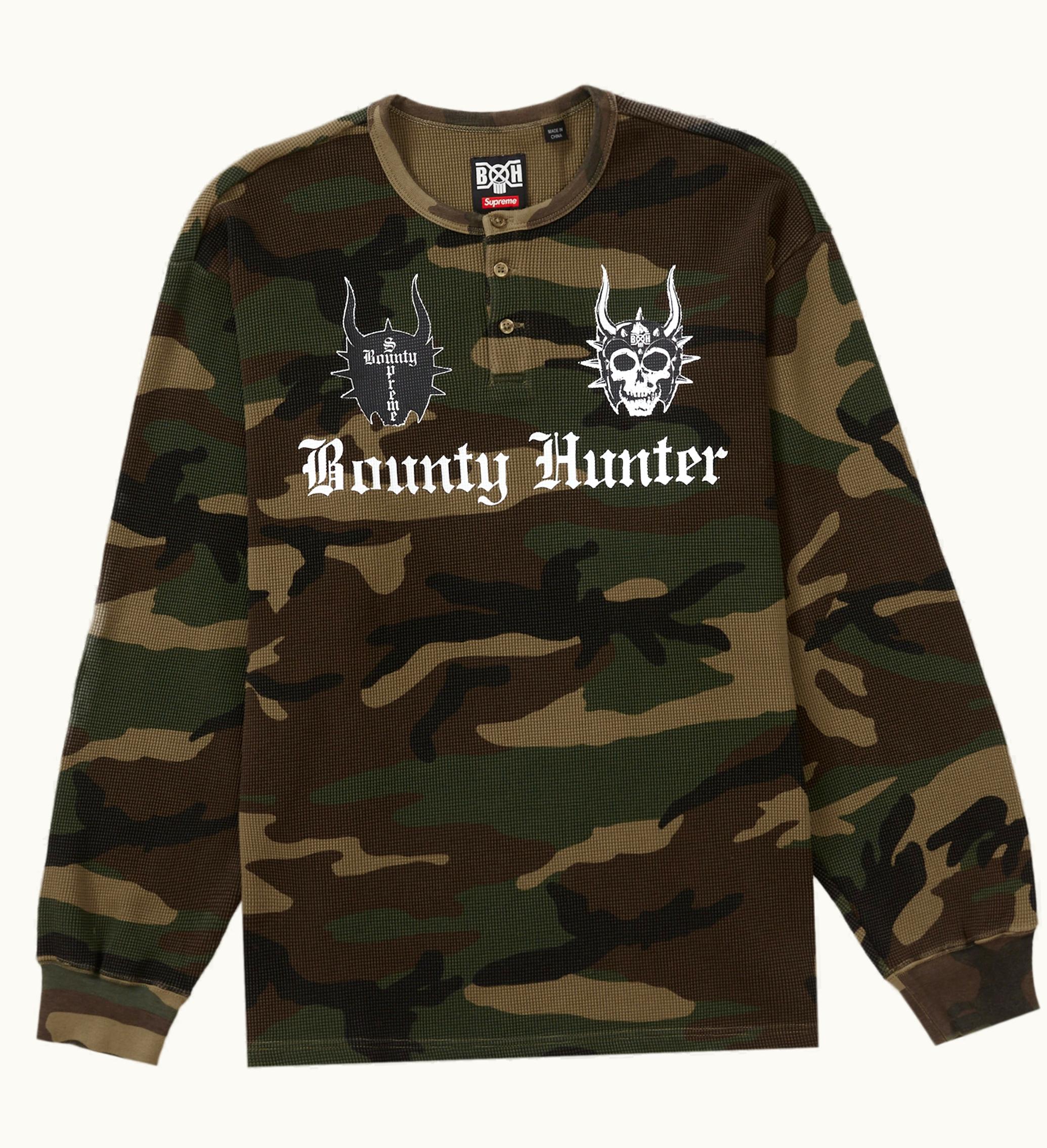 Supreme Supreme Bounty Hunter Thermal Henley L S Top Camo