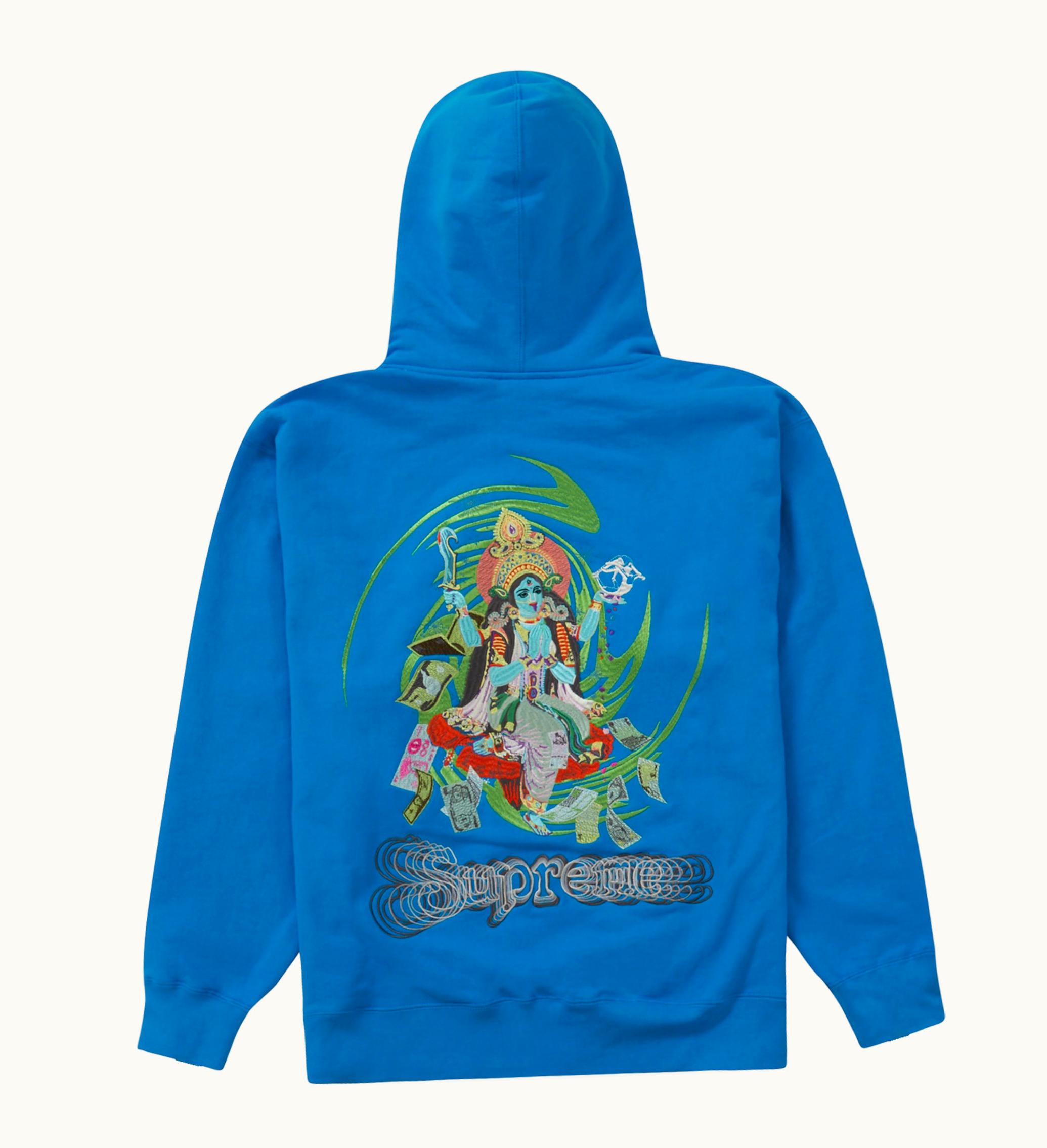 Supreme Supreme Lakshmi Zip Up Hooded Sweatshirt Bright Blue