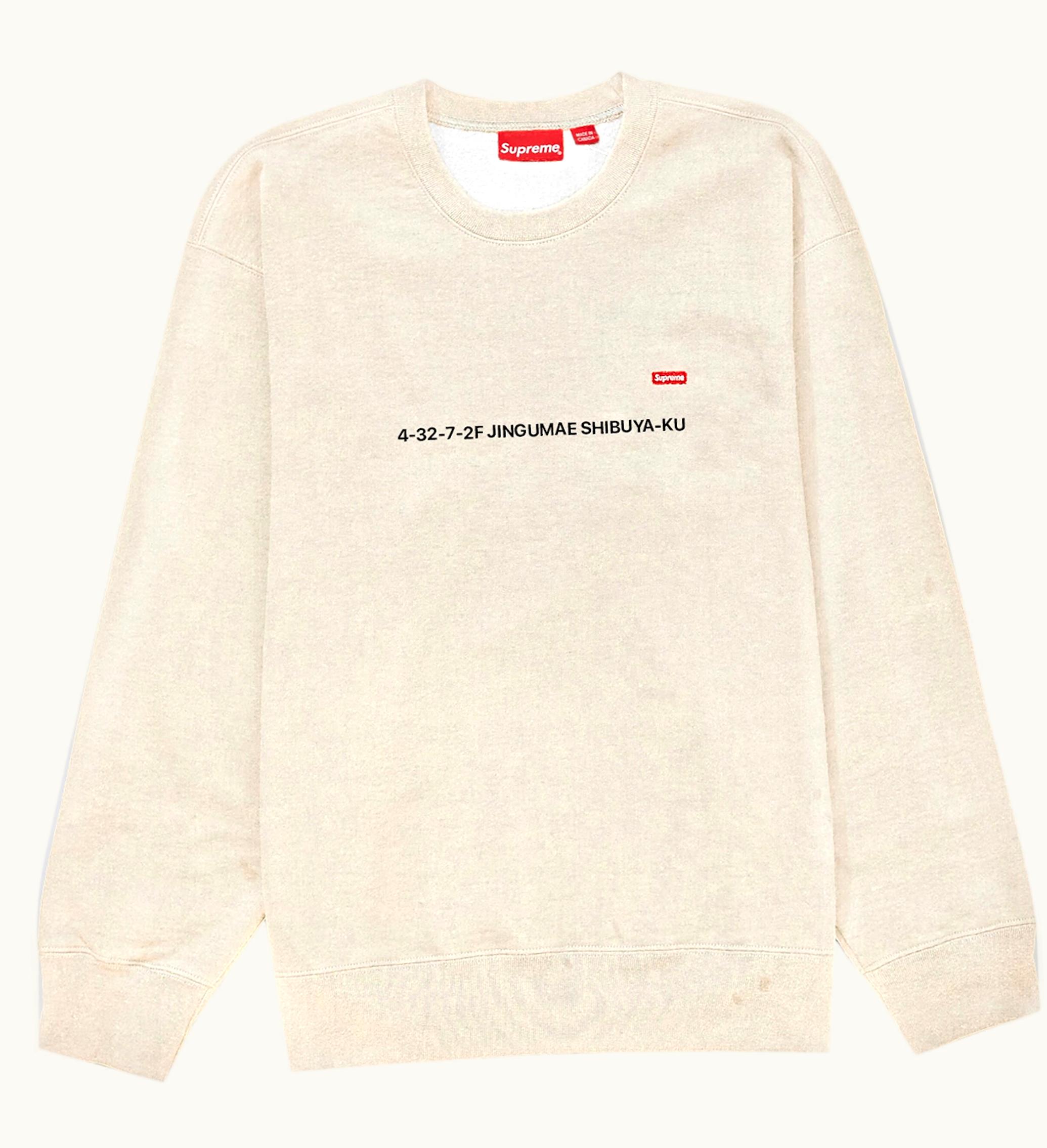 Supreme Supreme Small Box Crewneck Tokyo Shop Exclusive Natural