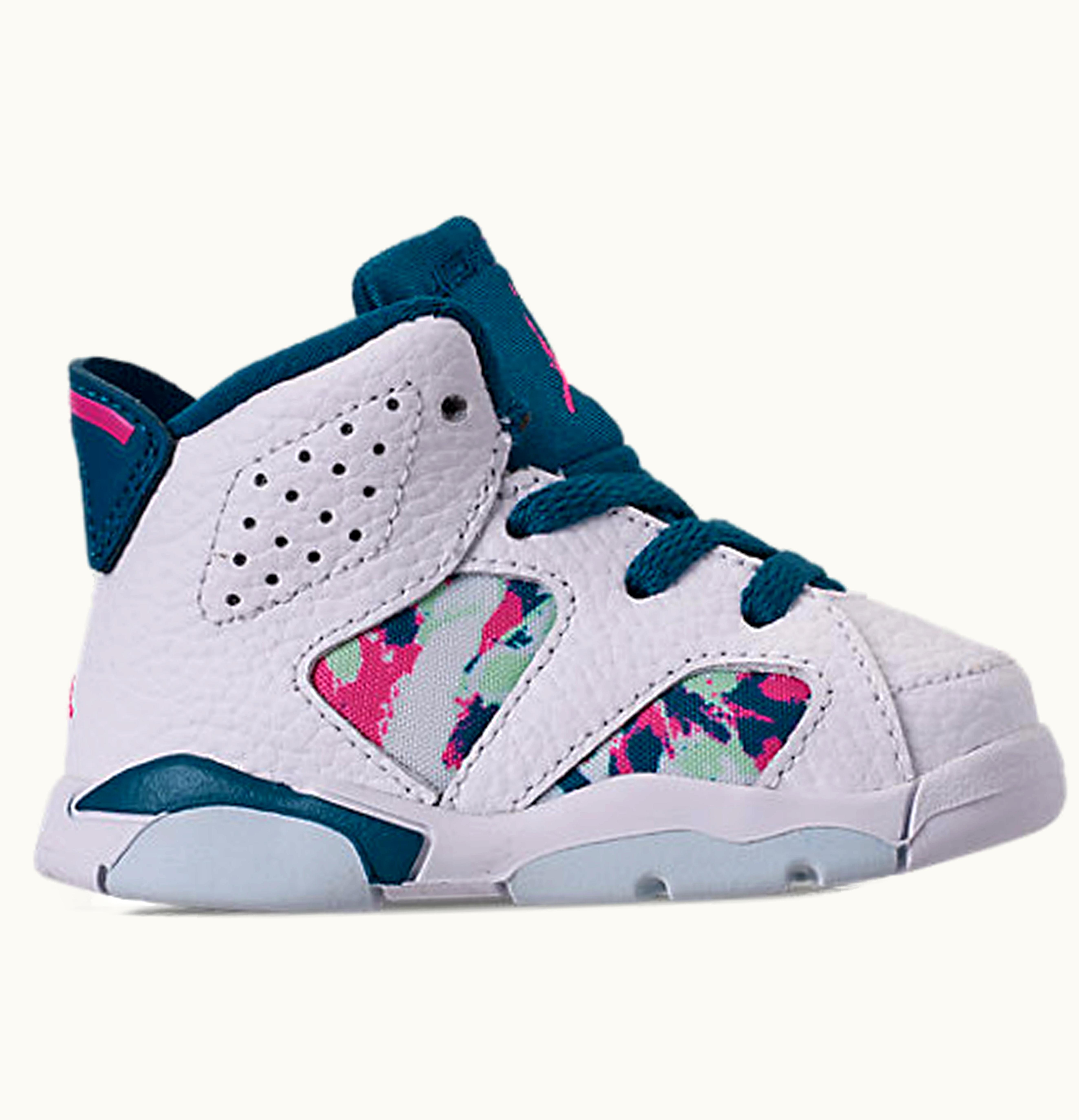 Jordan Air Jordan 6 Retro White Laser Fuchsia Green Abyss TD