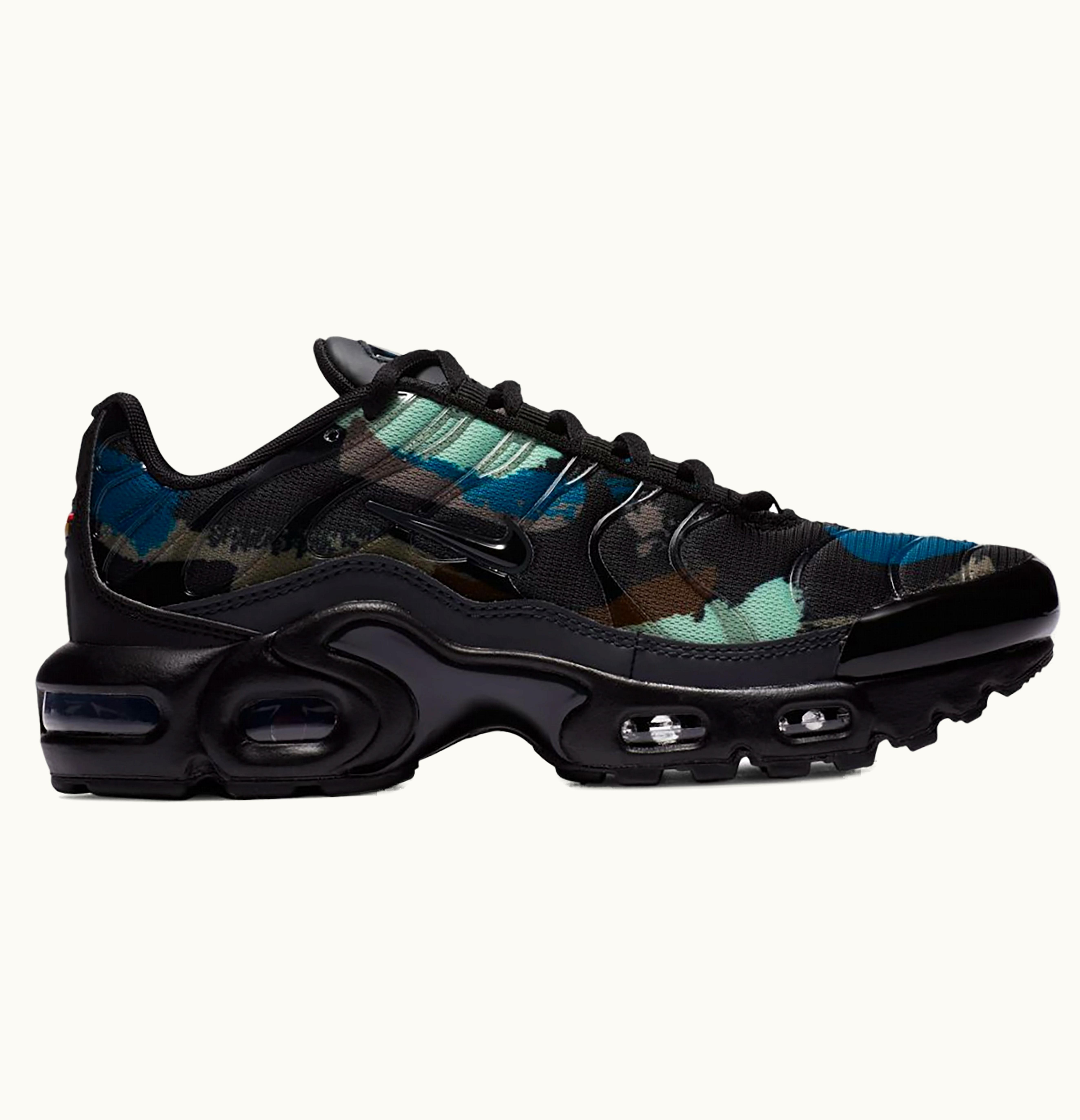 Nike Nike Air Max Plus Camo Black Green GS