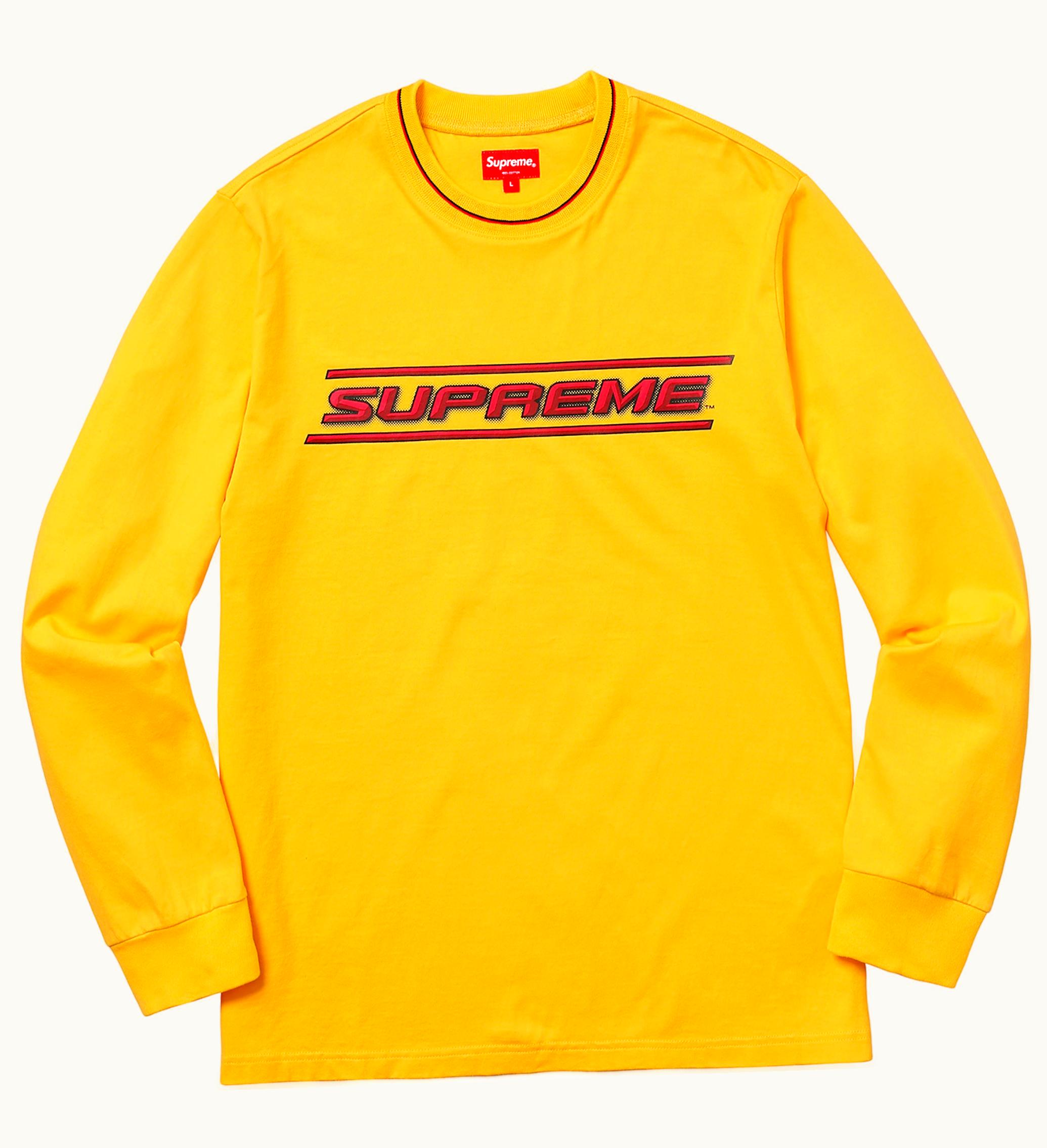 Supreme Supreme Bevel Ls Top Yellow