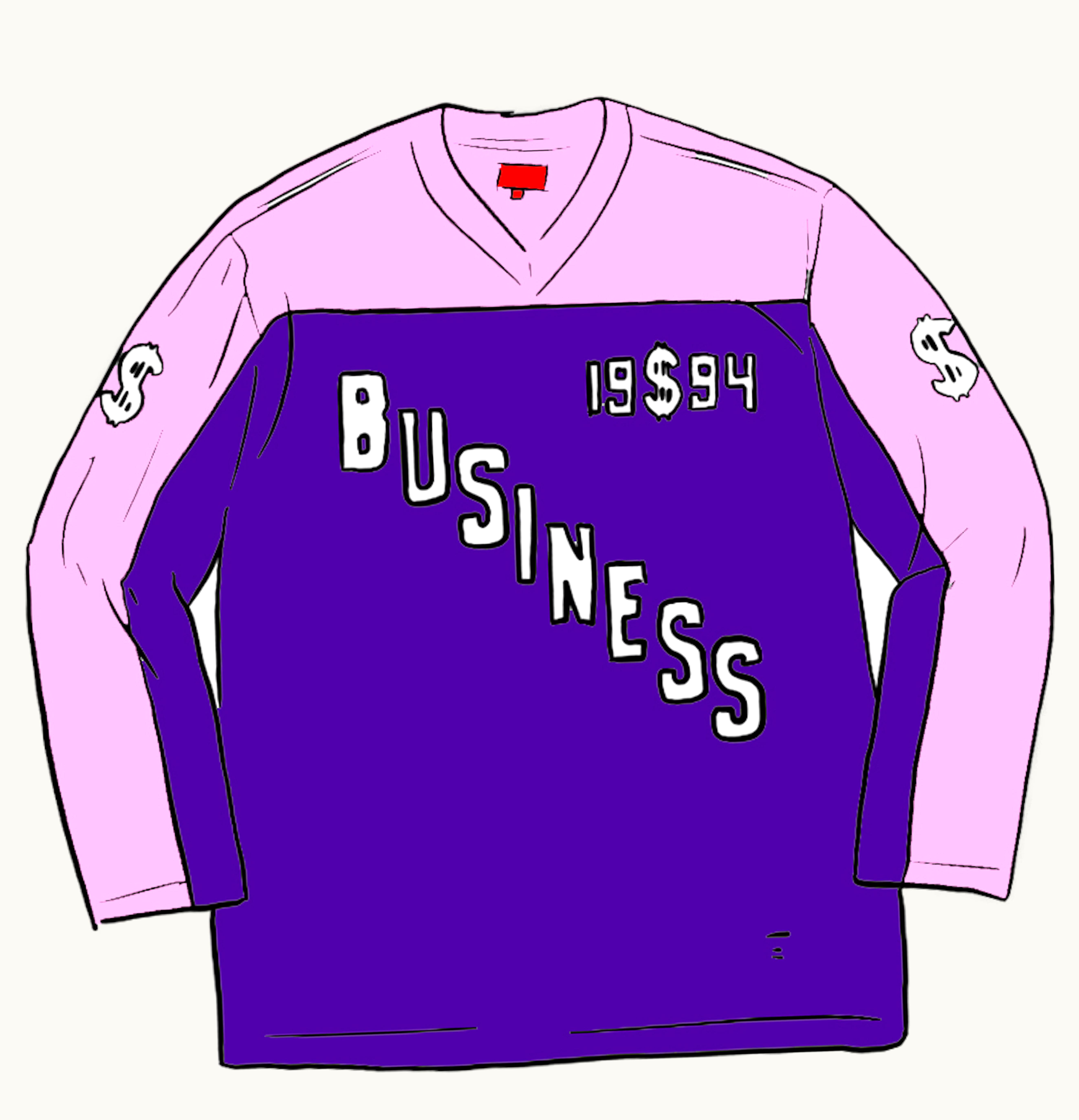 Supreme Supreme Business Hockey Jersey Purple