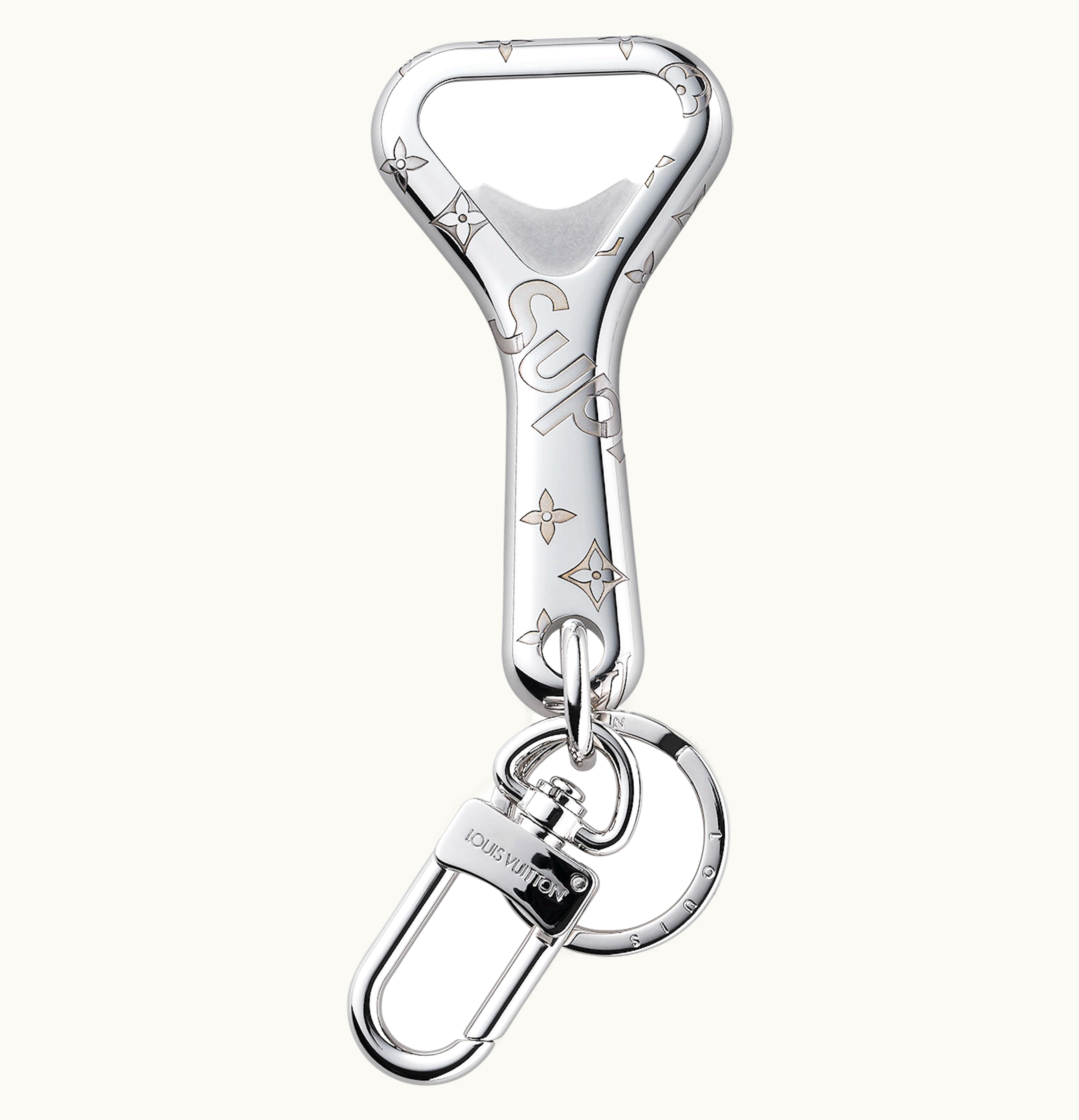 Louis Vuitton Louis Vuitton X Supreme Key Chain Silver
