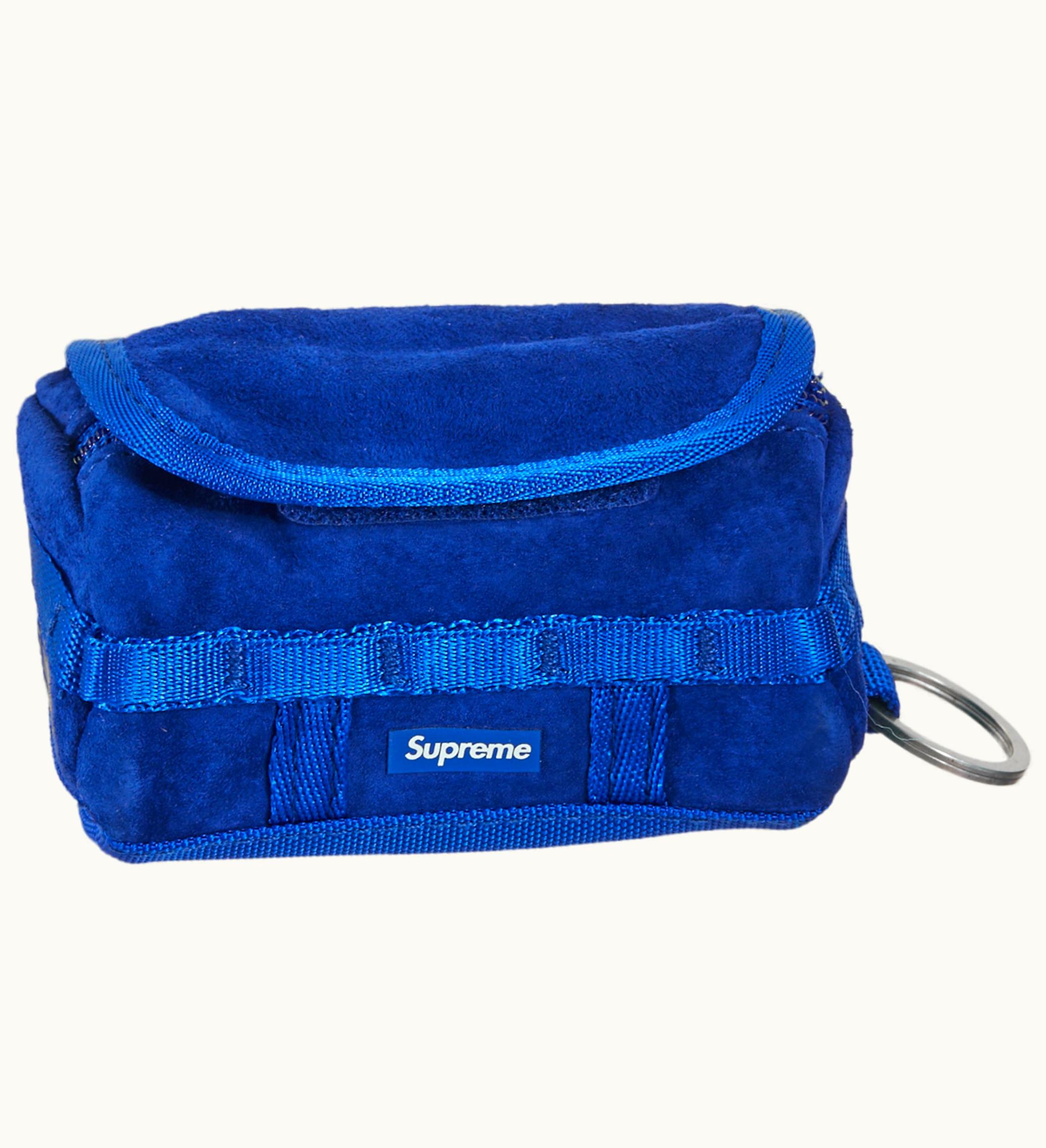 Supreme Supreme The North Face Suede Base Camp Duffle Keychain Blue