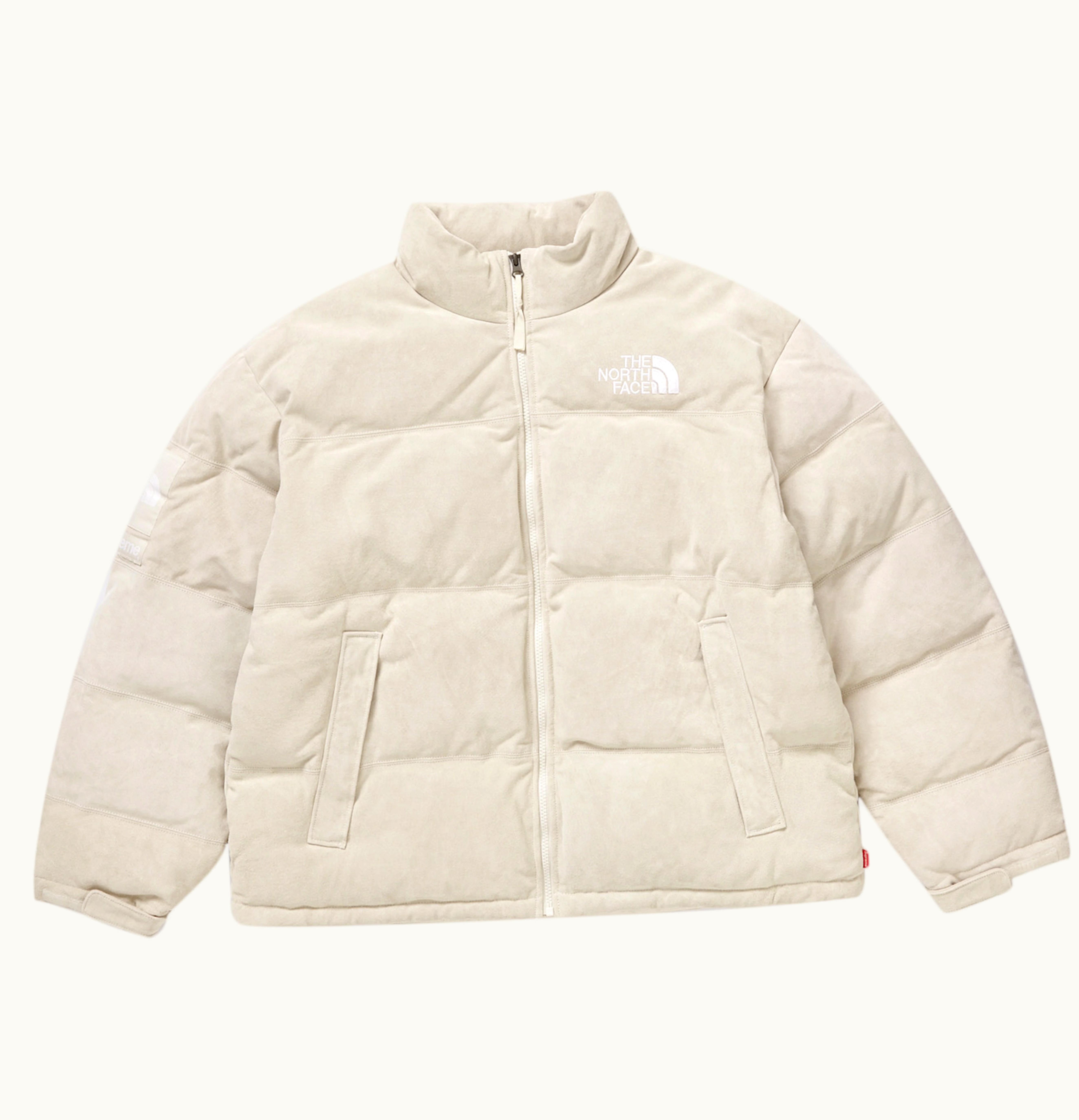 Supreme Supreme The North Face Suede Nuptse Jacket White
