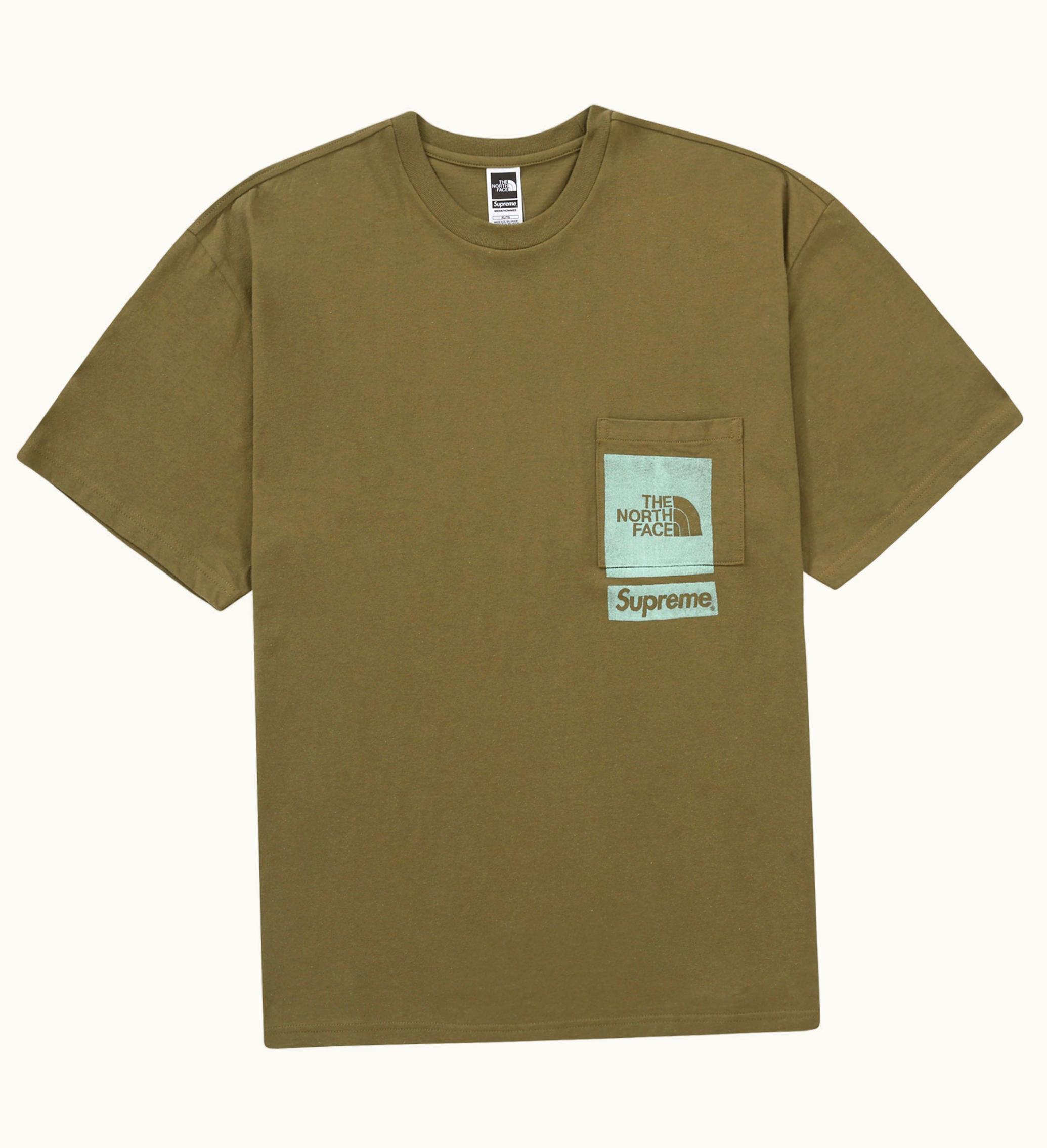 Supreme Supreme The North Face Printed Pocket Tee Olive