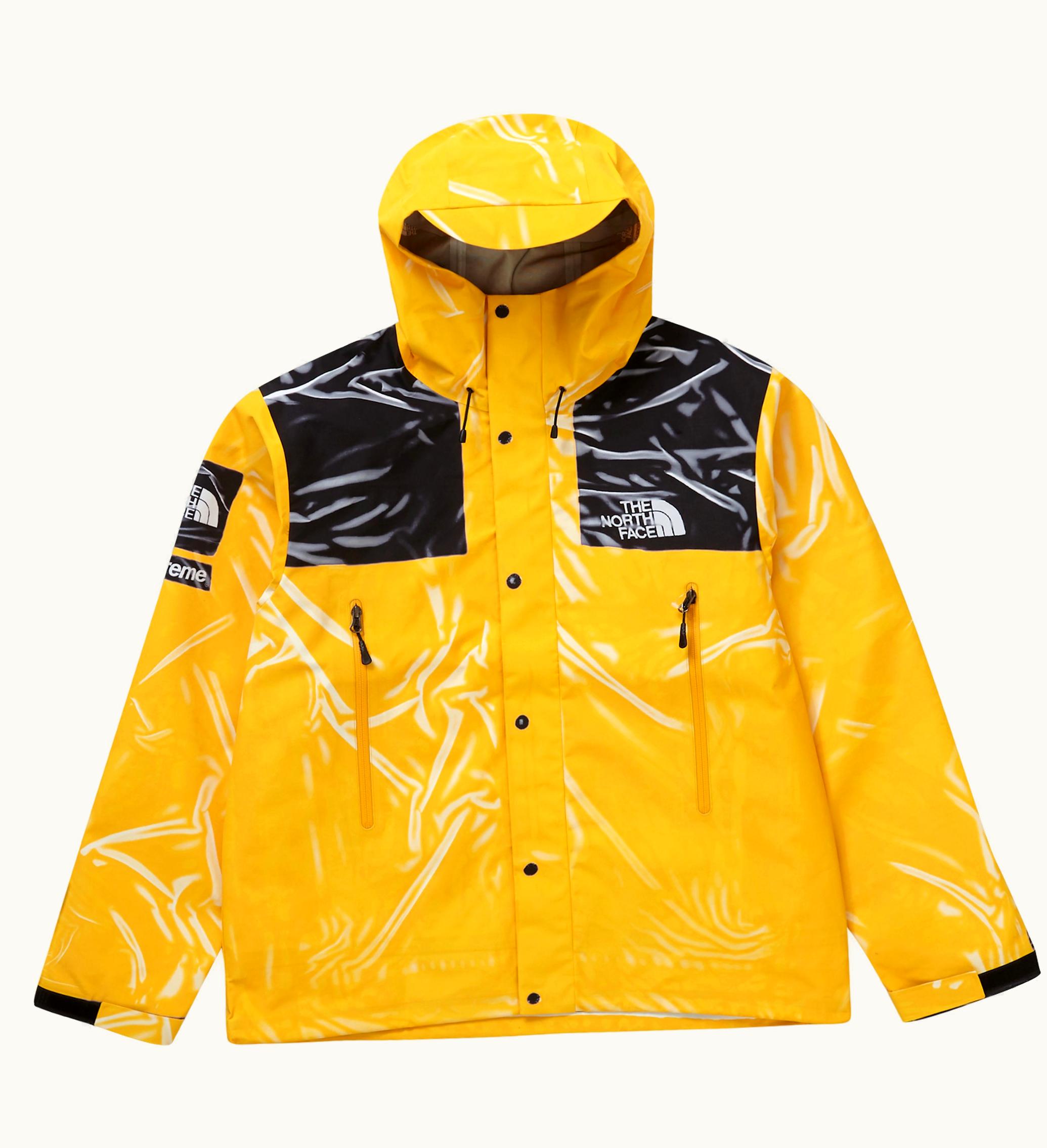 Supreme Supreme The North Face Printed Taped Seam Shell Trompe Loeil Jacket Yellow