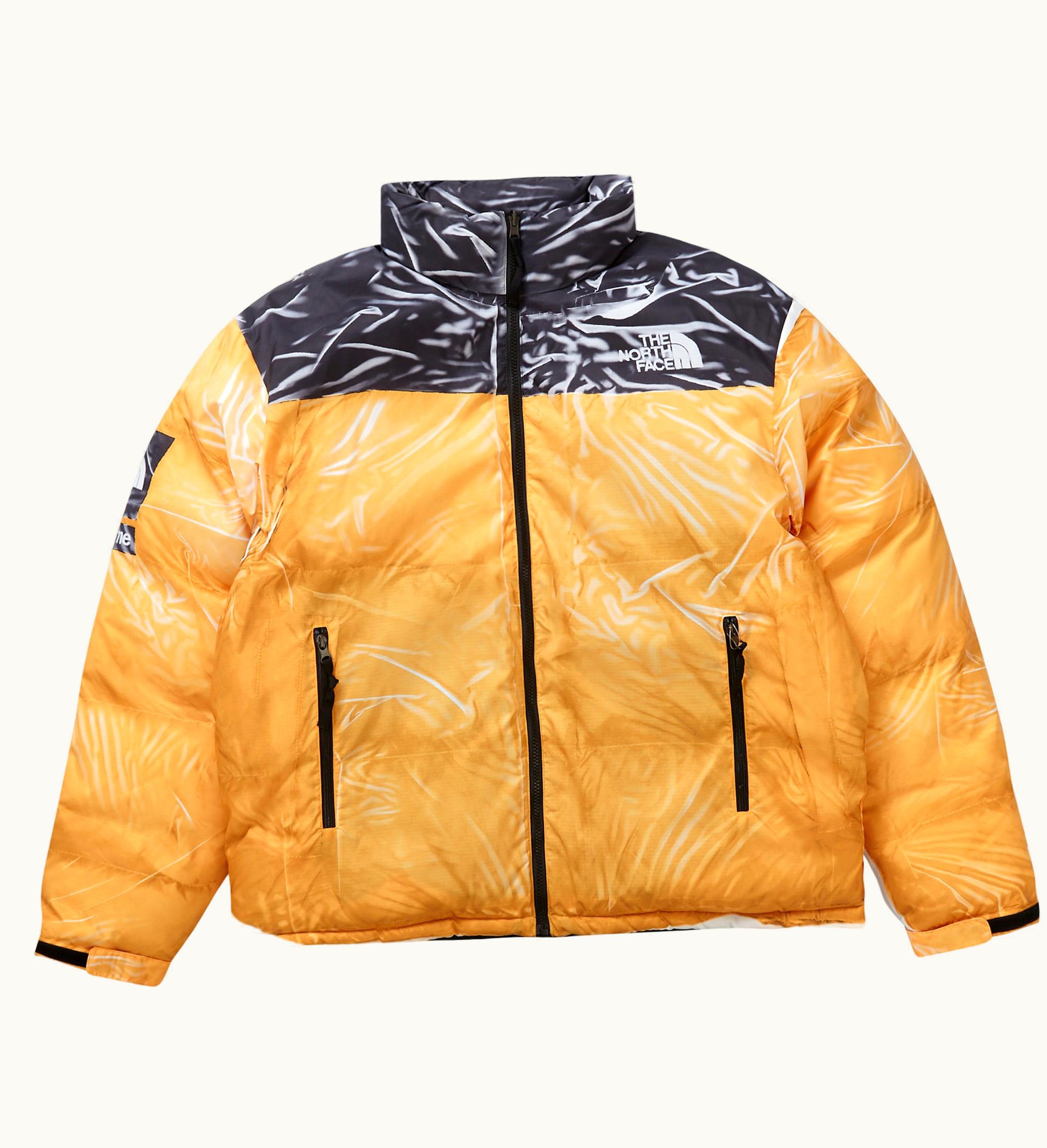 Supreme Supreme The North Face Printed Nuptse Trompe Loeil Jacket Yellow