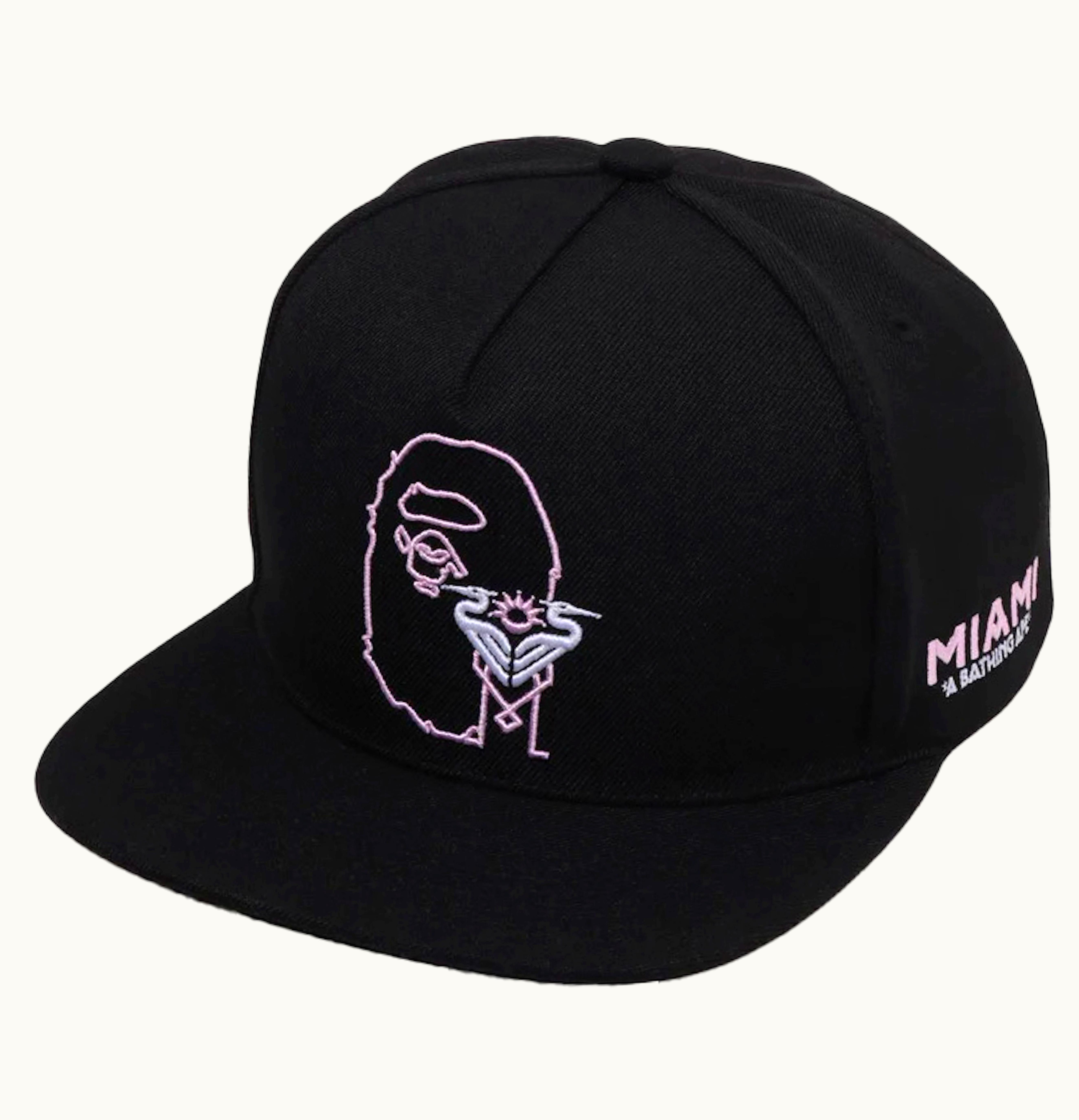 BAPE BAPE X Inter Miami Cf Snapback Cap Black
