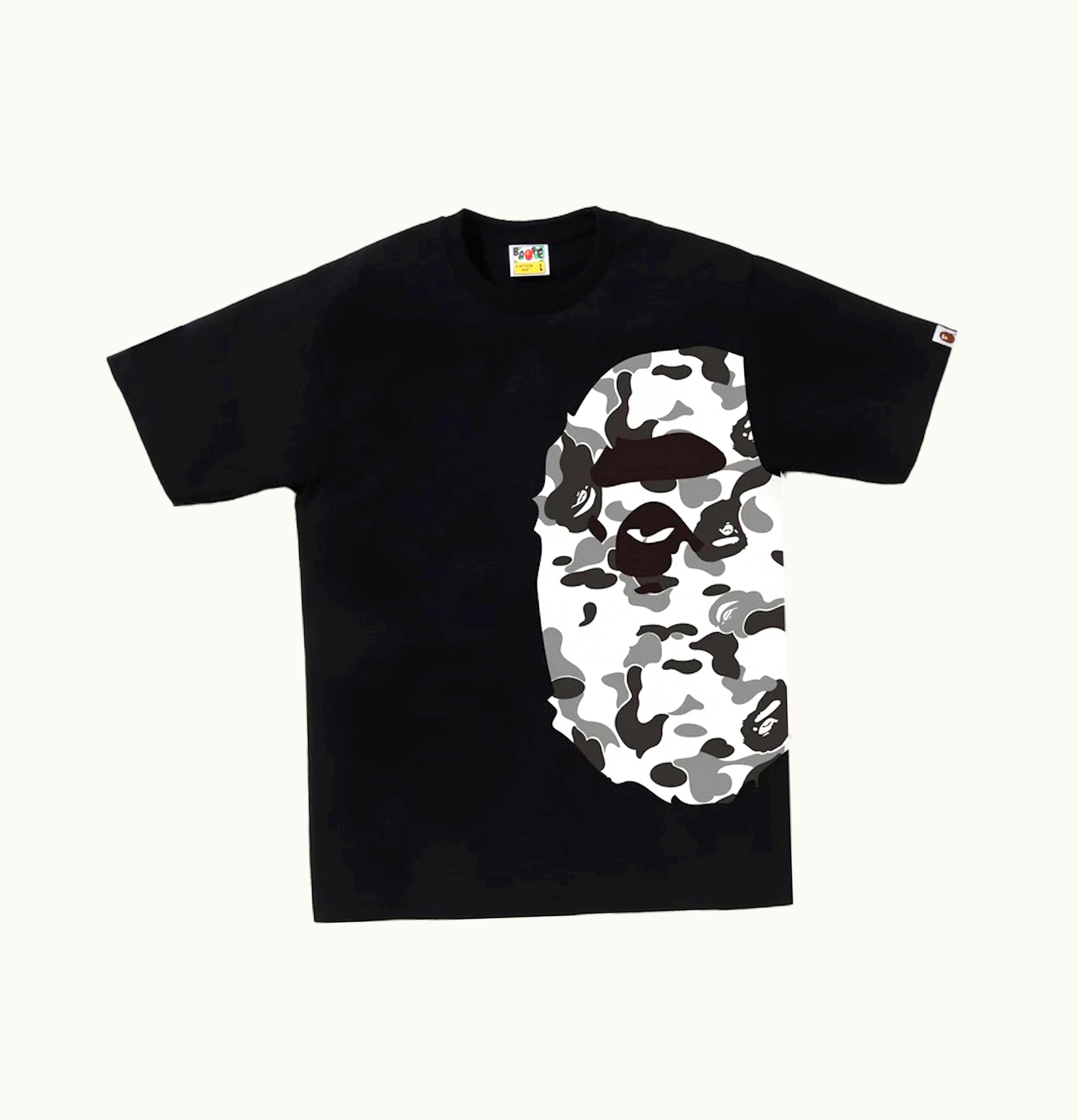 BAPE BAPE Abc Camo Side Big Ape Head Tee Black Grey