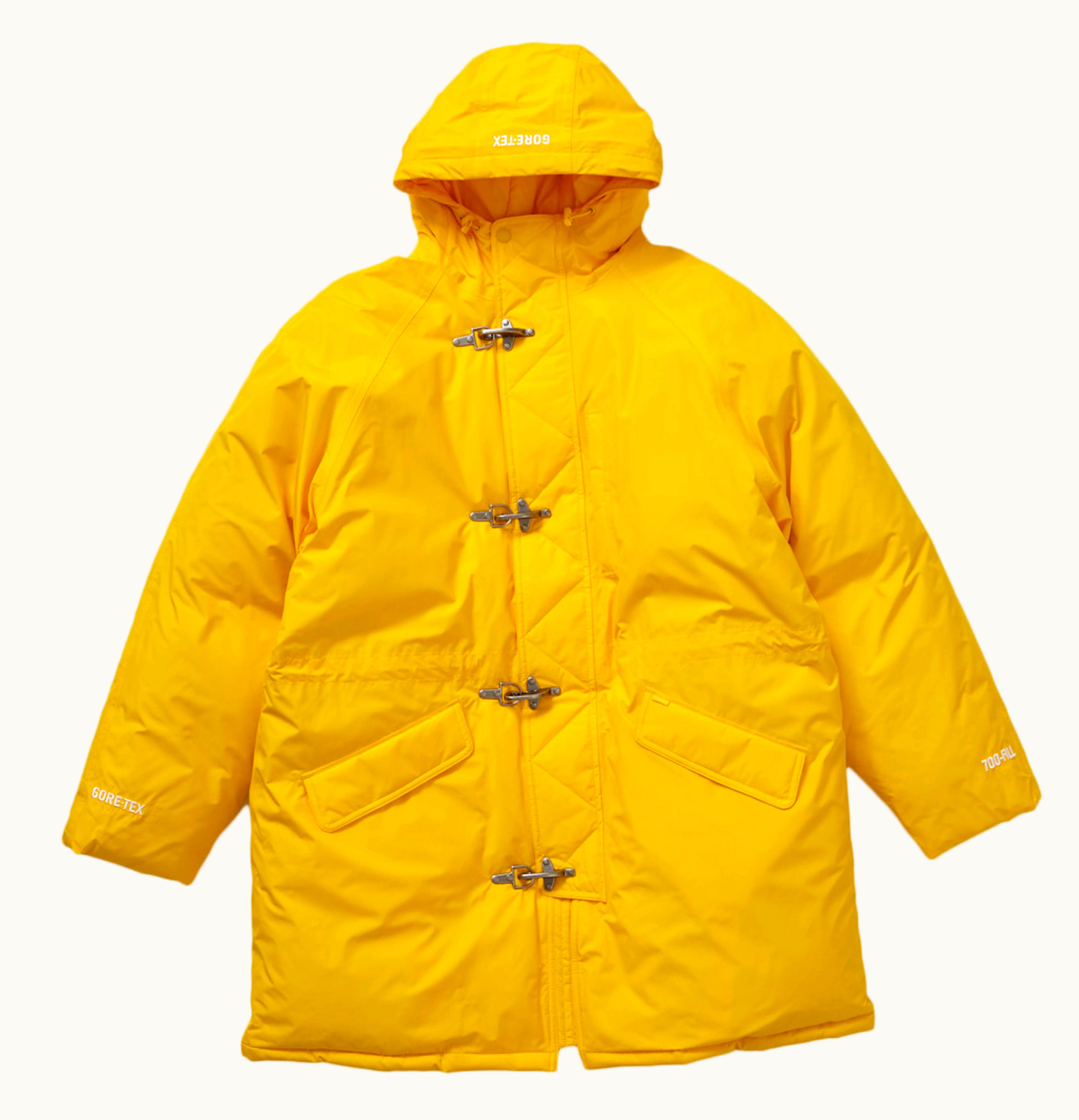 Supreme Supreme Gore Tex 700 Fill Down Clip Parka Yellow