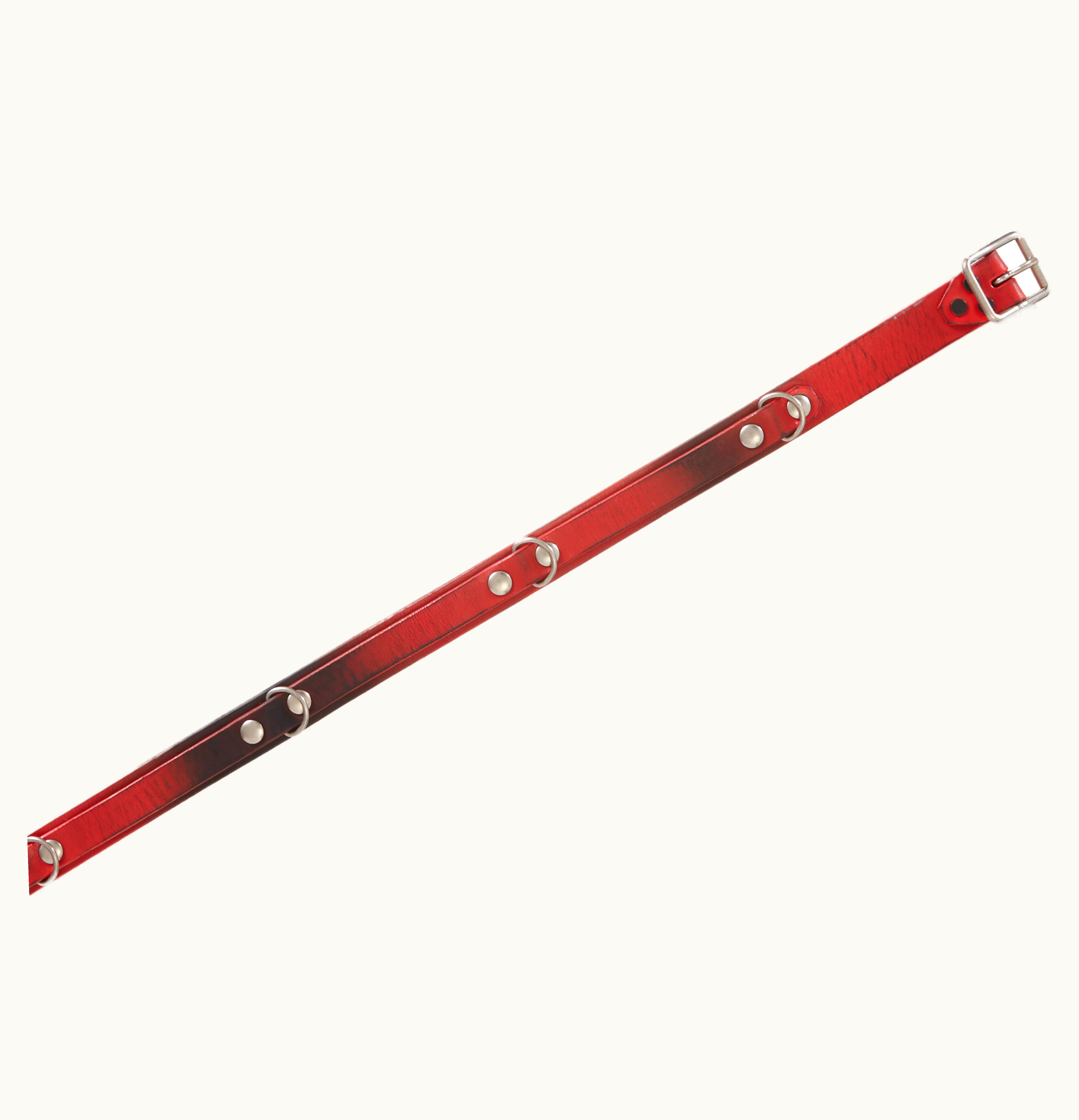 Supreme Supreme Blackmeans Concho Leather Belt Red