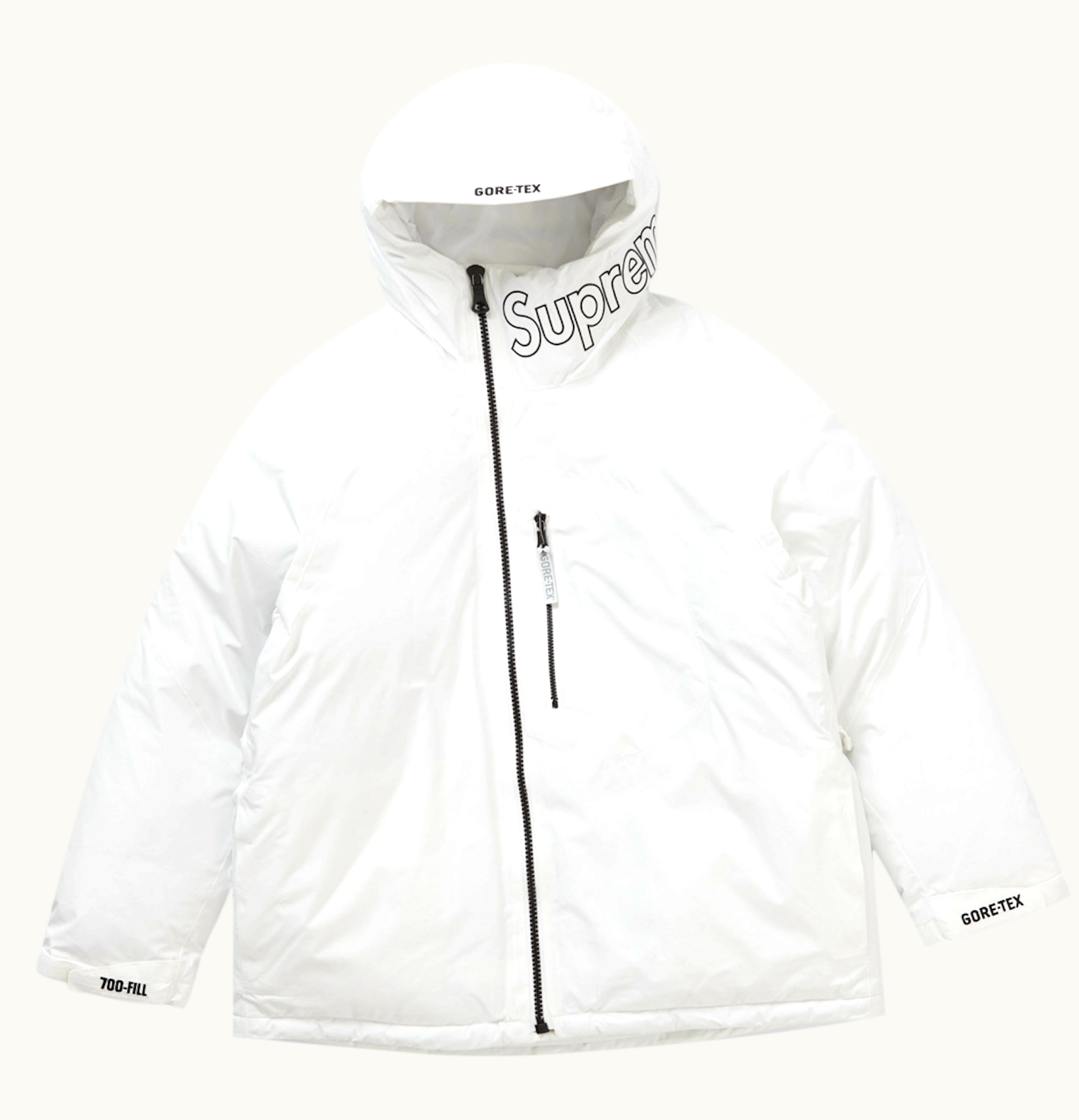 Supreme Supreme Gore Tex 700 Fill Down Parka FW23 White