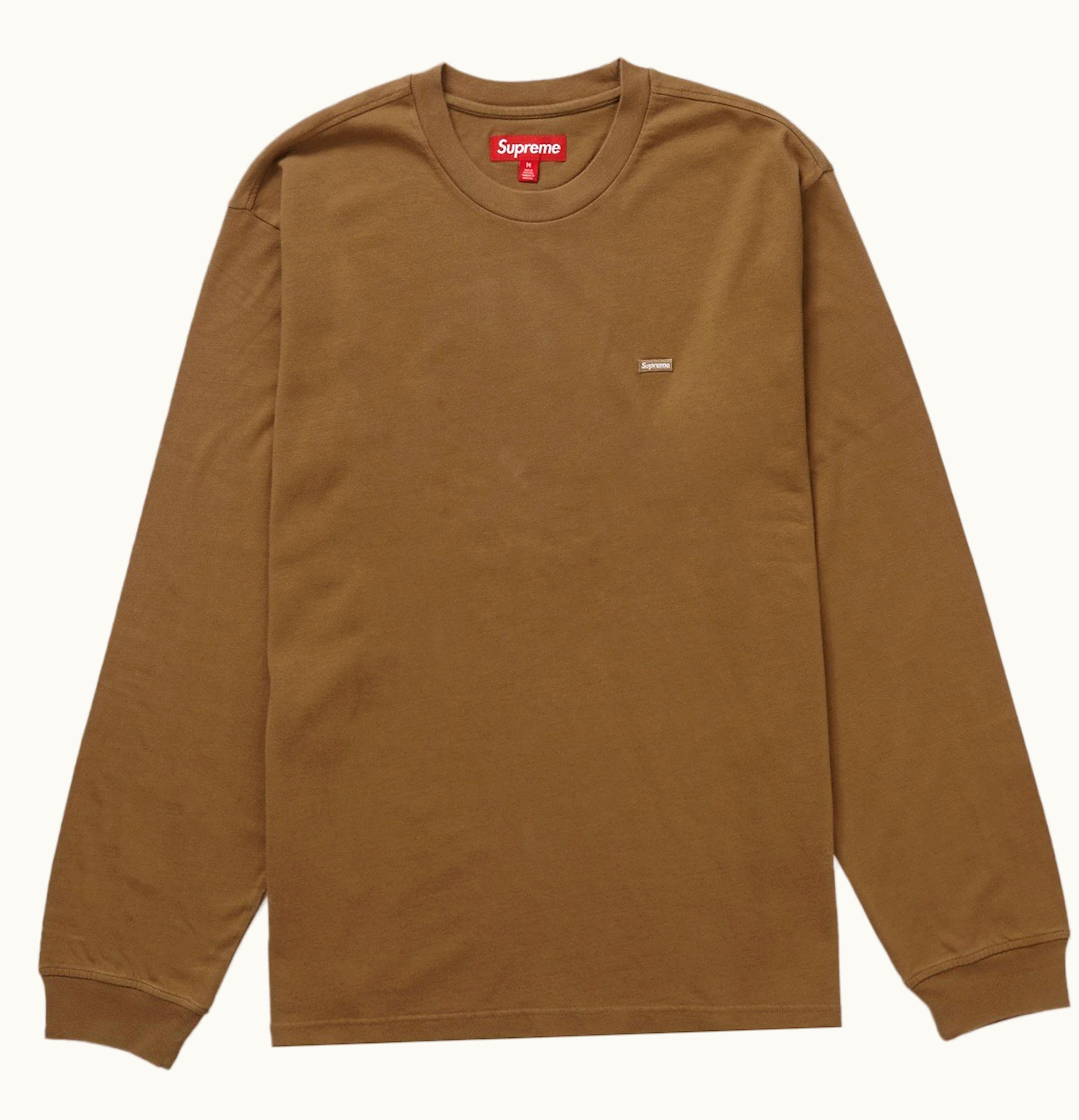 Supreme Supreme Small Box L S Tee Light Brown
