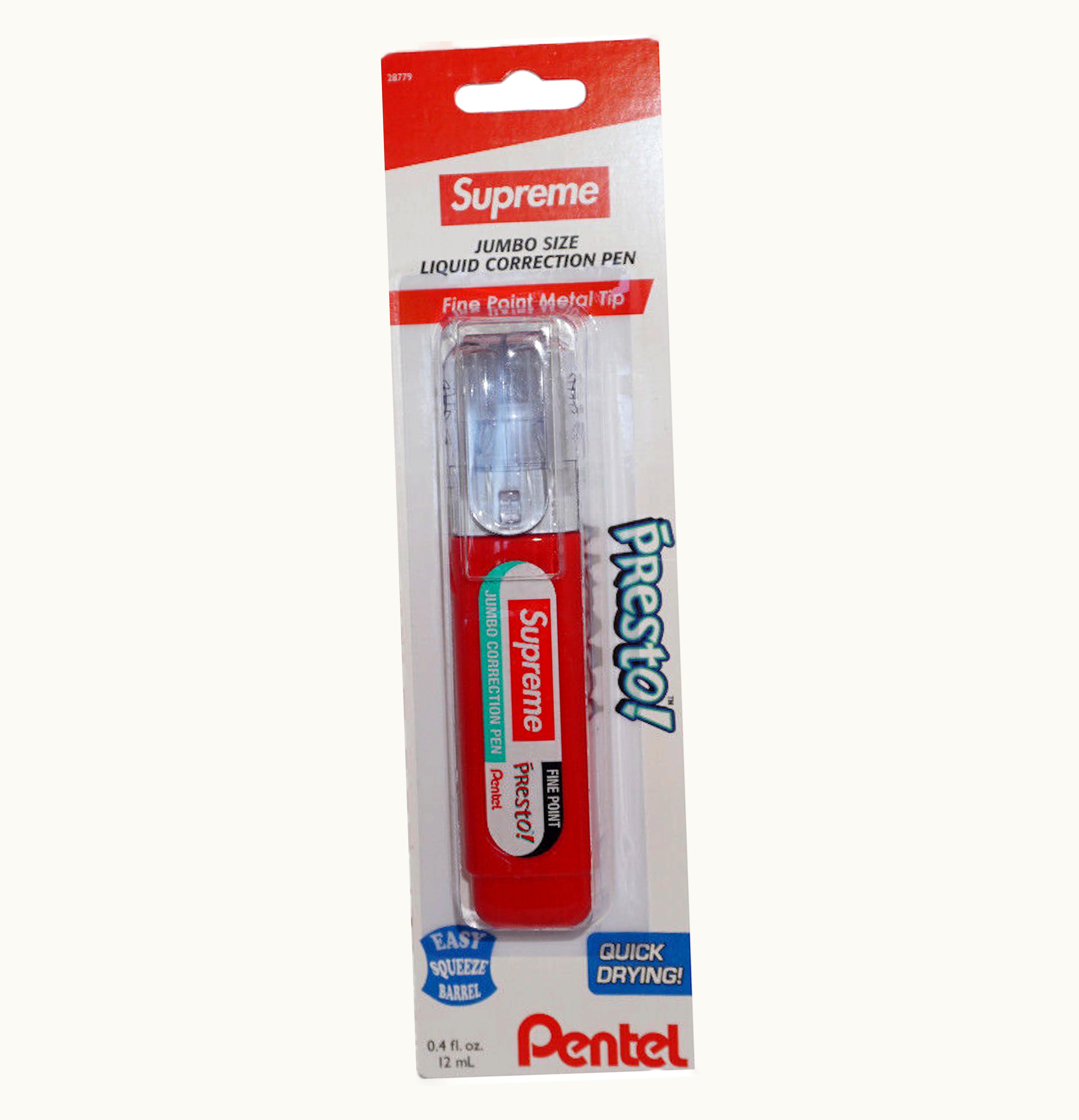 Supreme Supreme Pentel Presto Correction Pen Red