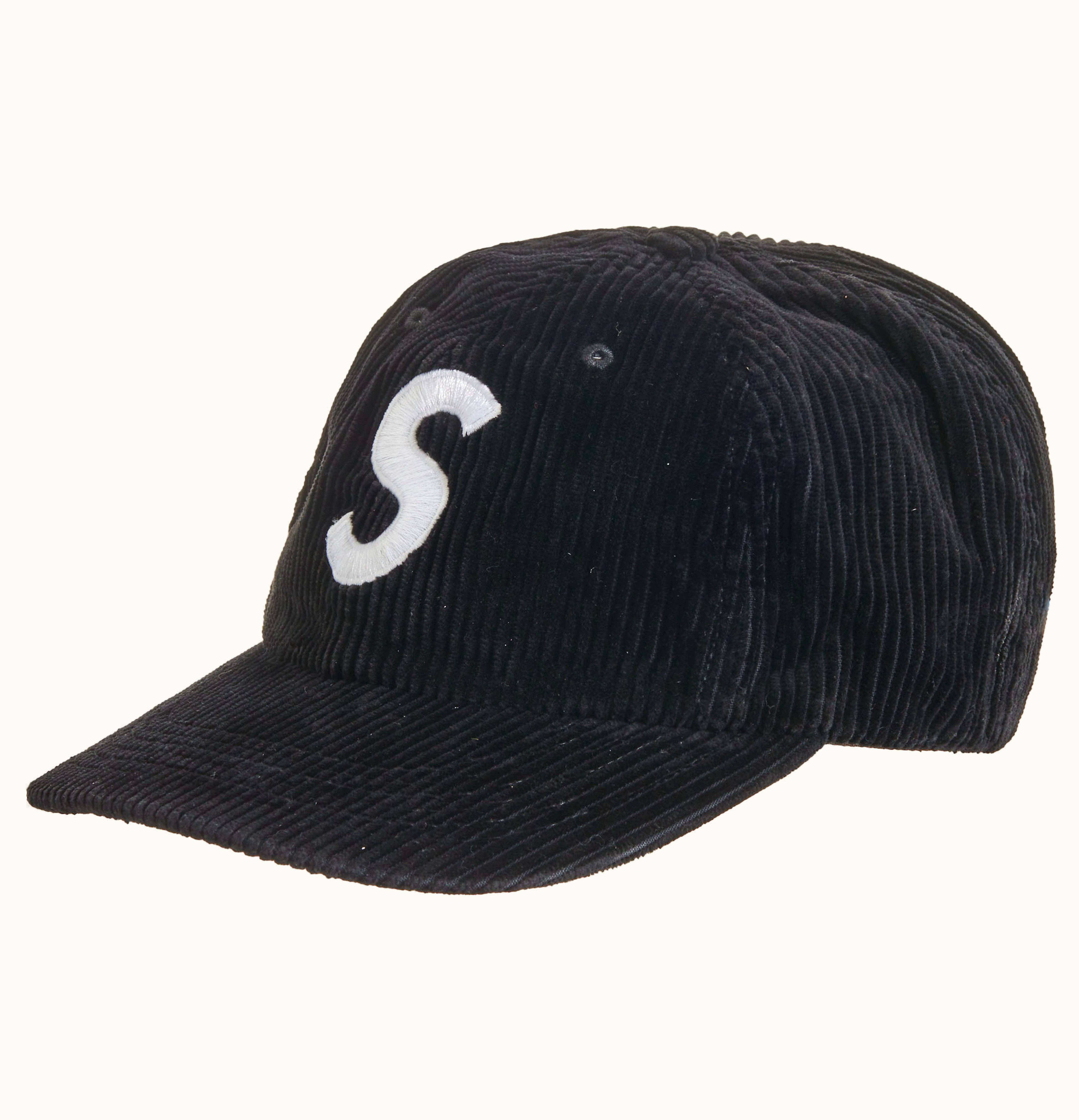 Supreme Supreme Corduroy S Logo 6 Panel FW23 Black