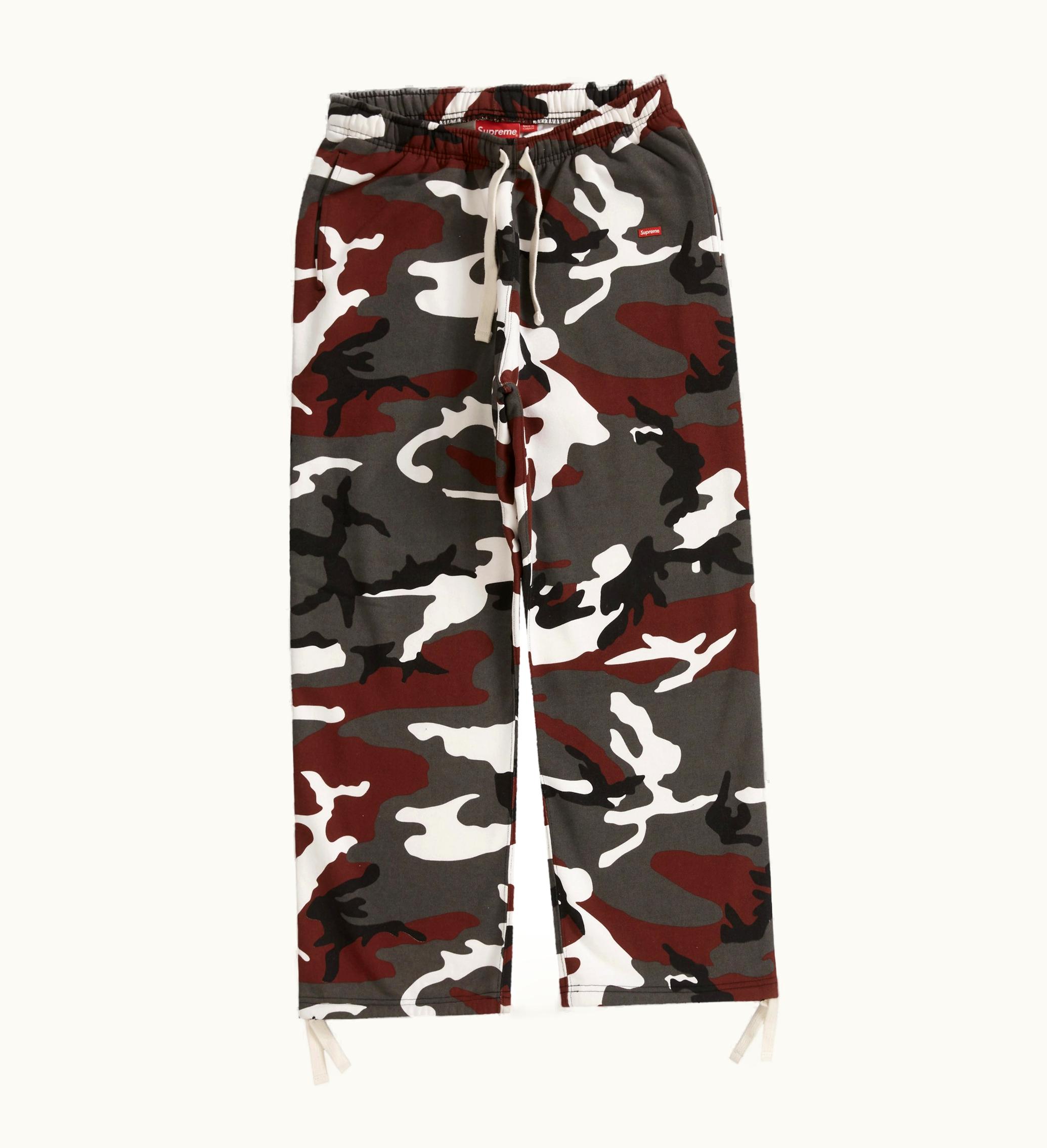 Supreme Supreme Small Box Drawcord Sweatpant Red Camo