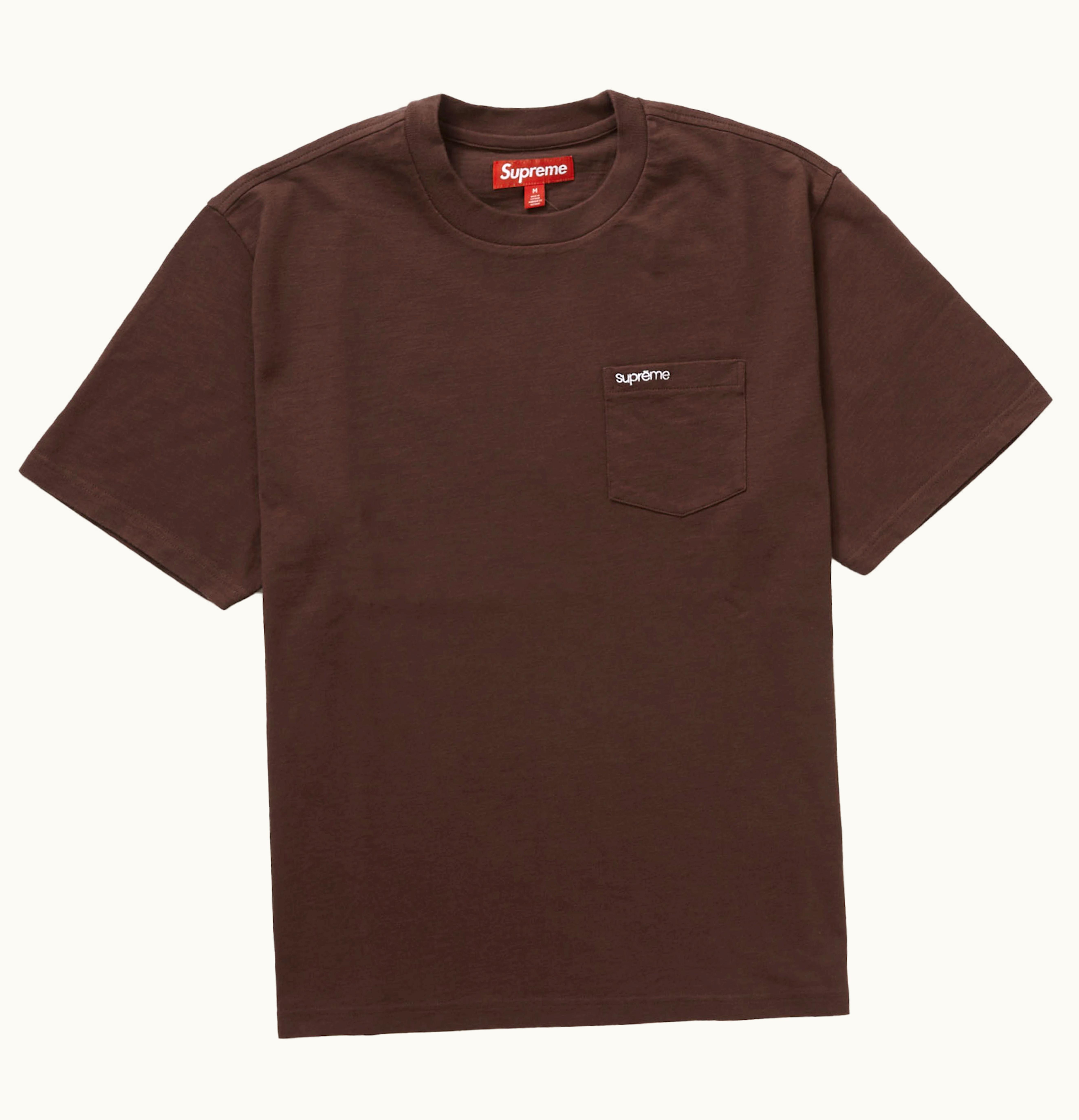 Supreme Supreme S S Pocket Tee FW23 Brown