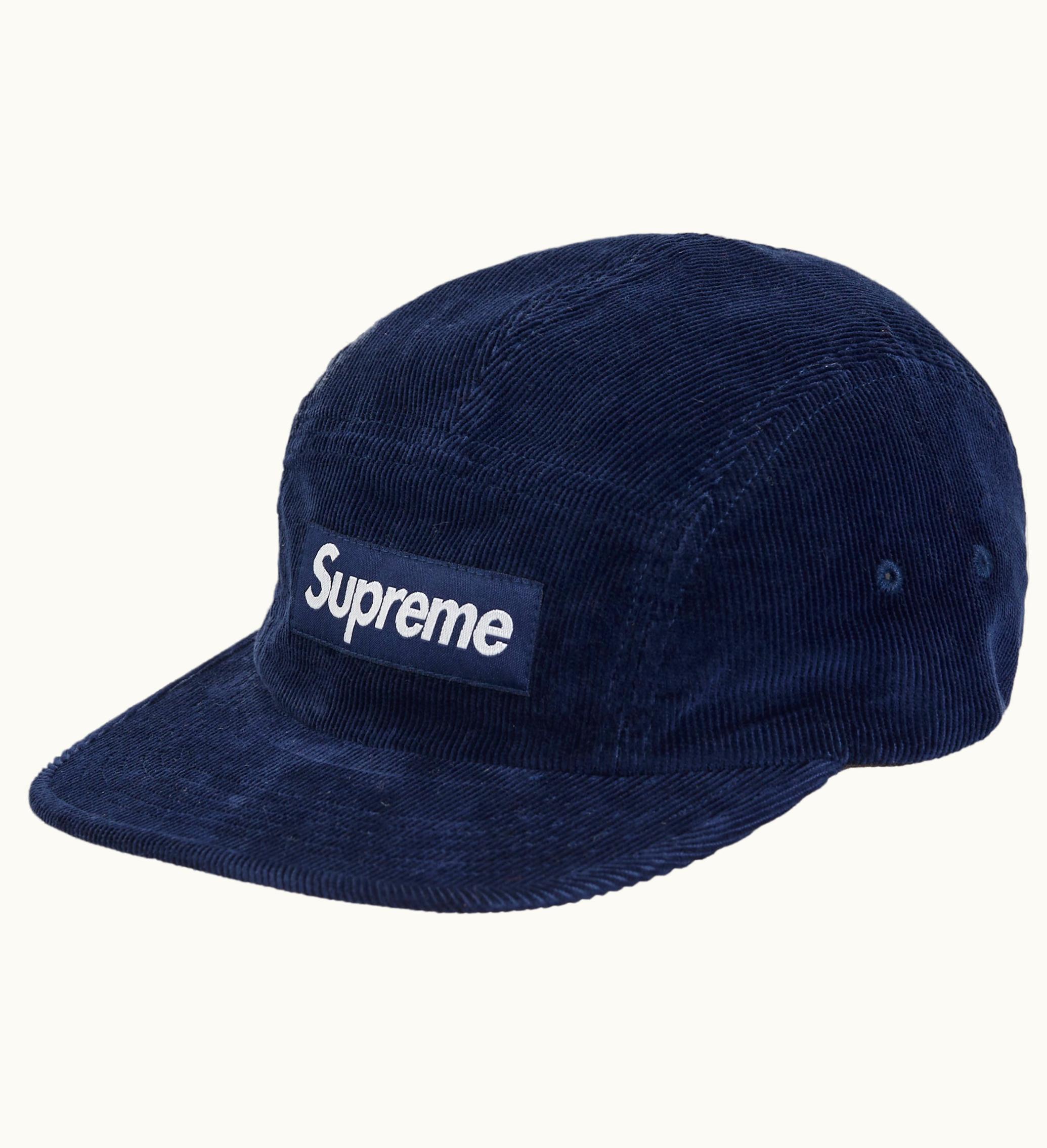 Supreme Supreme Corduroy Camp Cap FW23 Navy