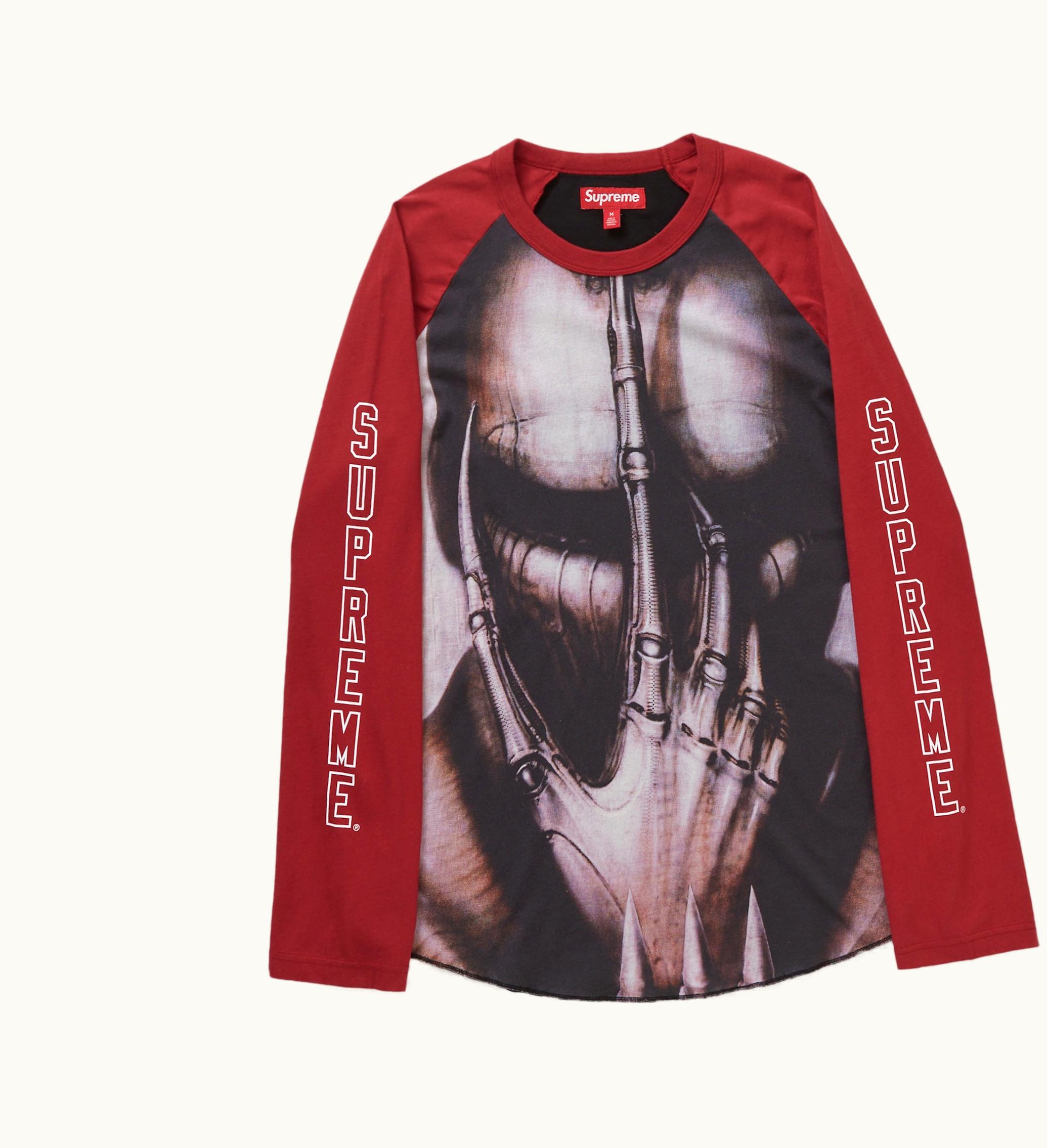 Supreme Supreme HR Giger Raglan L S Top Cardinal