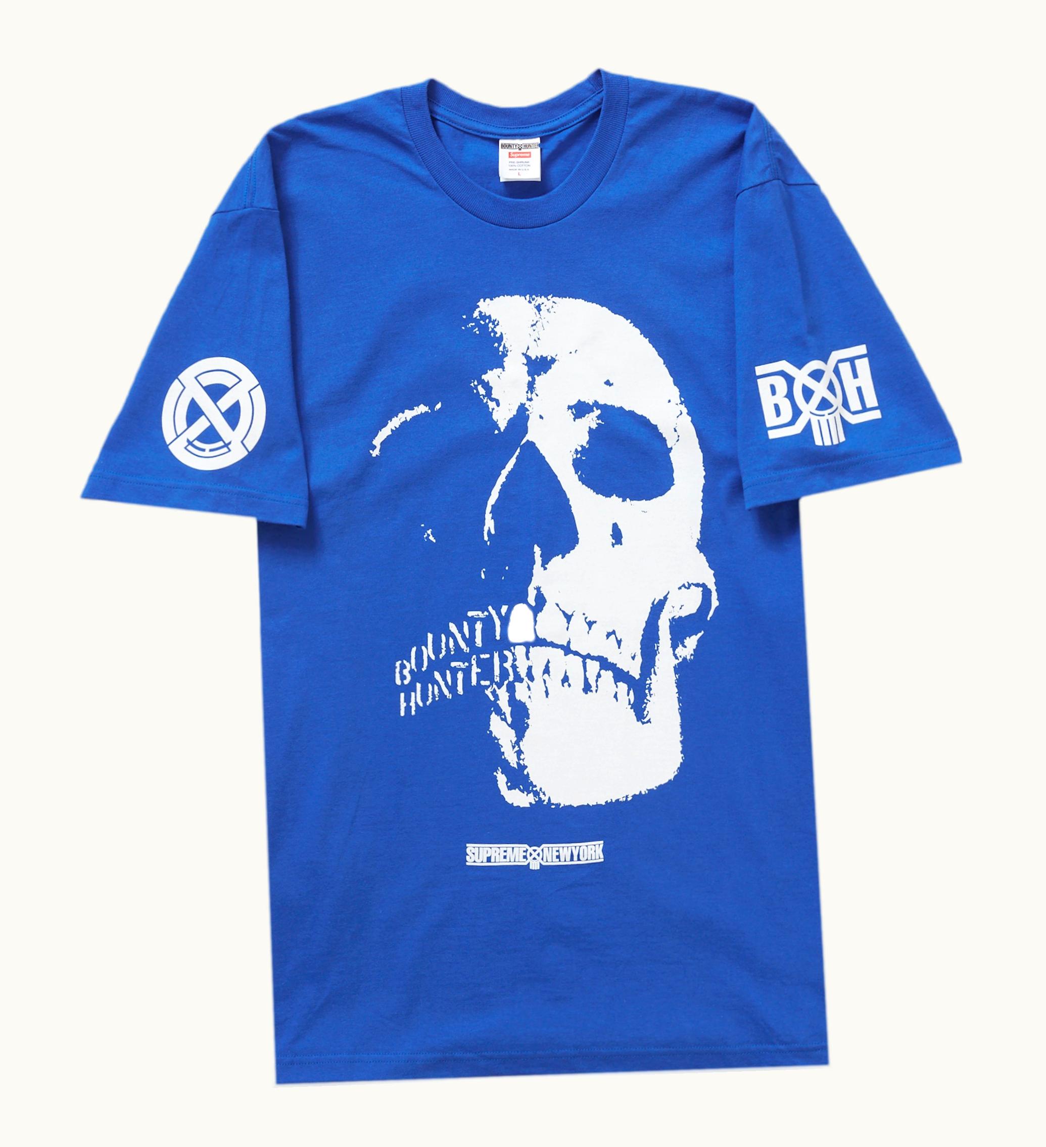 Supreme Supreme Bounty Hunter Skulls Tee Blue