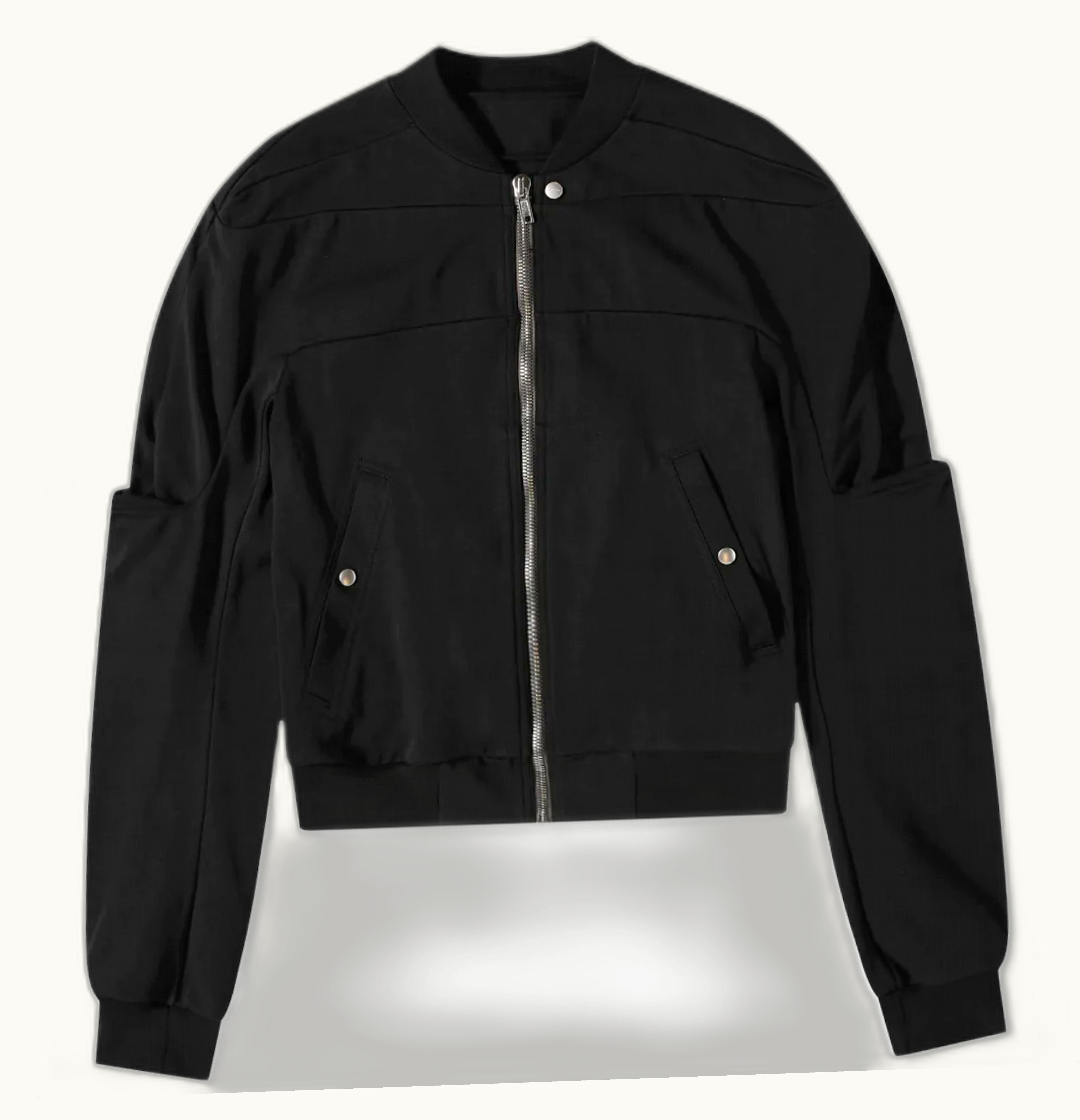 Rick Owens Rick Owens Geth Jersey Bomber Jacket Black