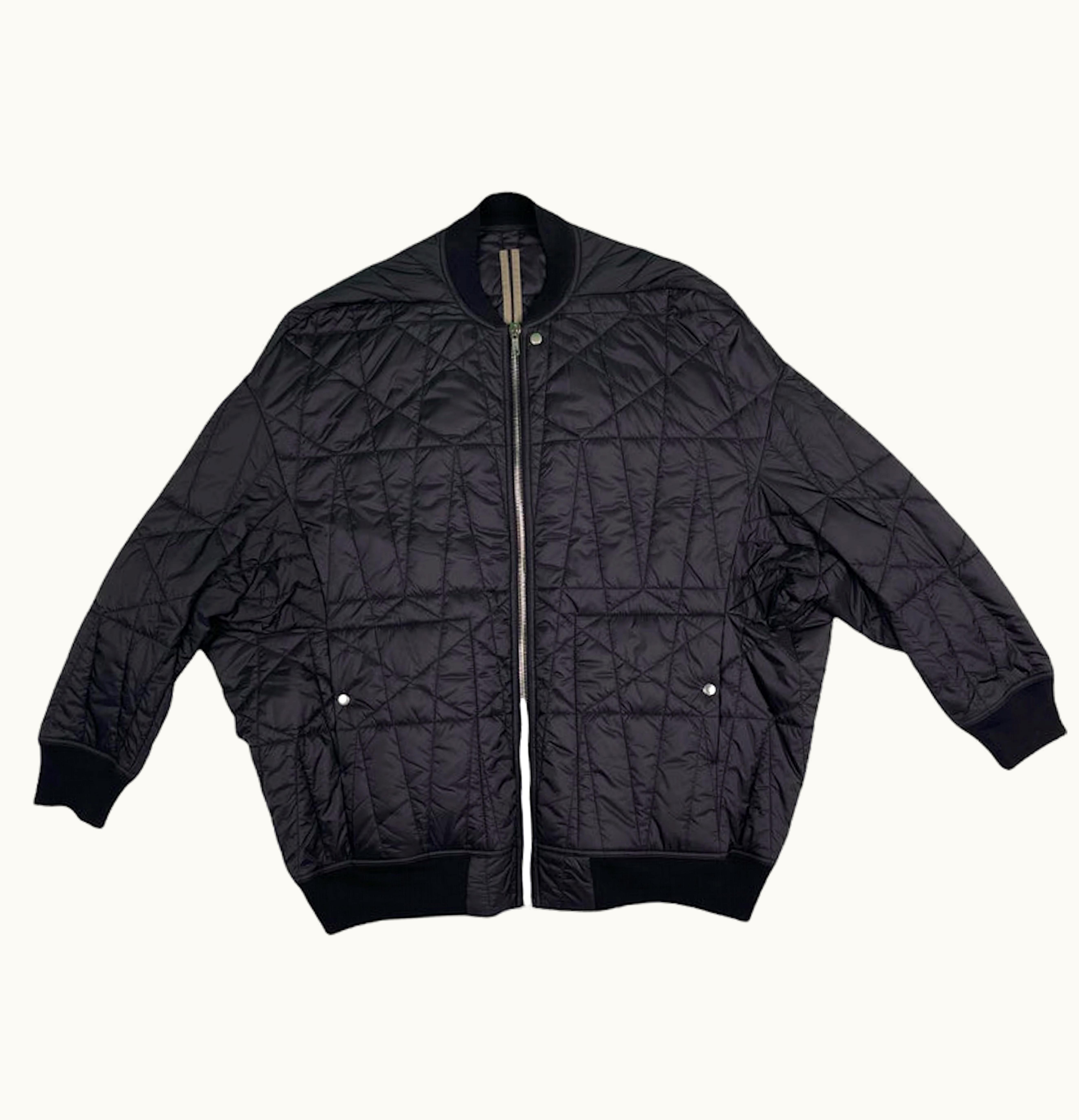 Rick Owens Rick Owens DRKSHDW Quilted Jumbo Flight Jacket Black