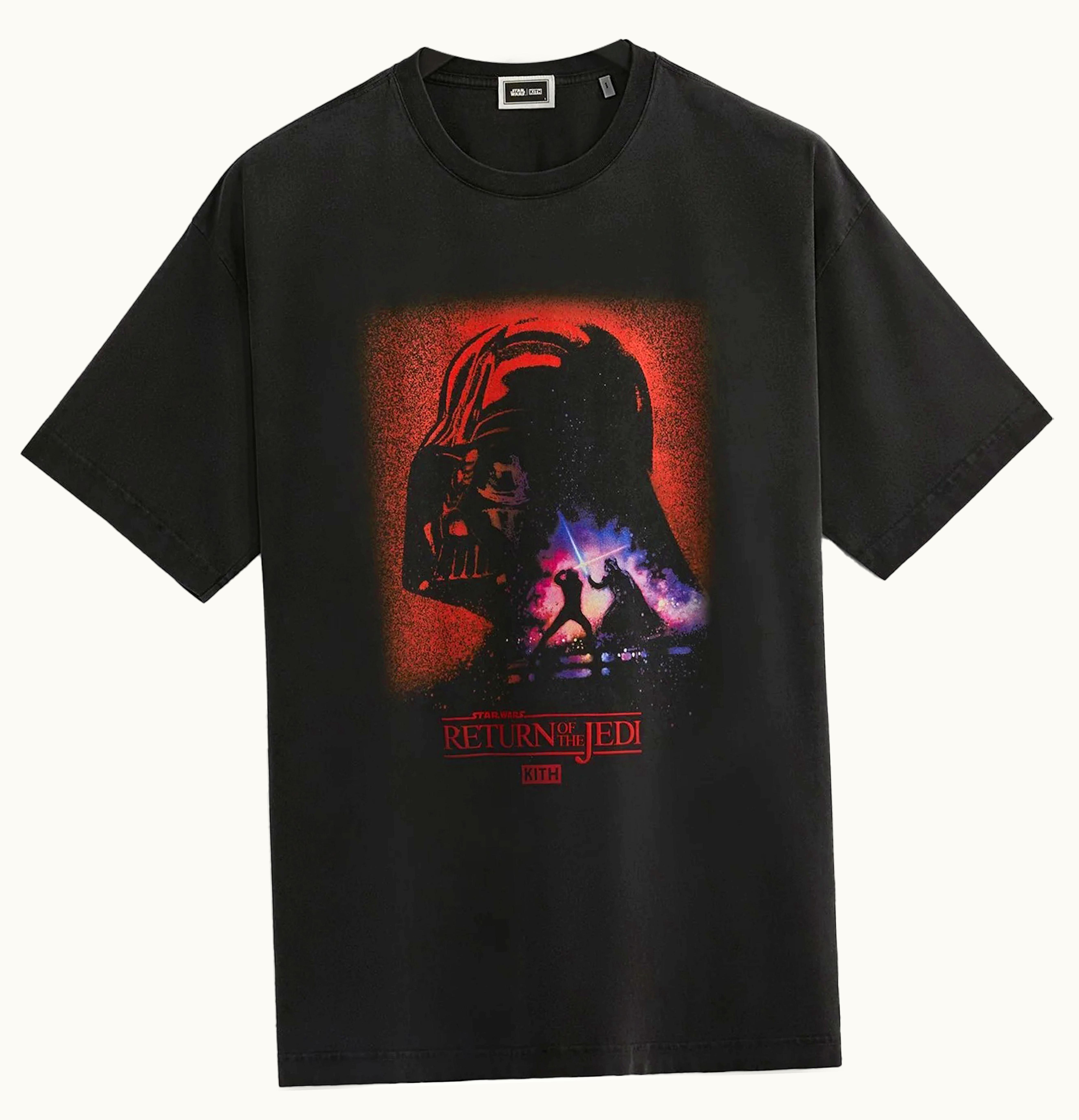 Kith Kith X Star Wars Darth Vader Poster Vintage Tee Black Ph