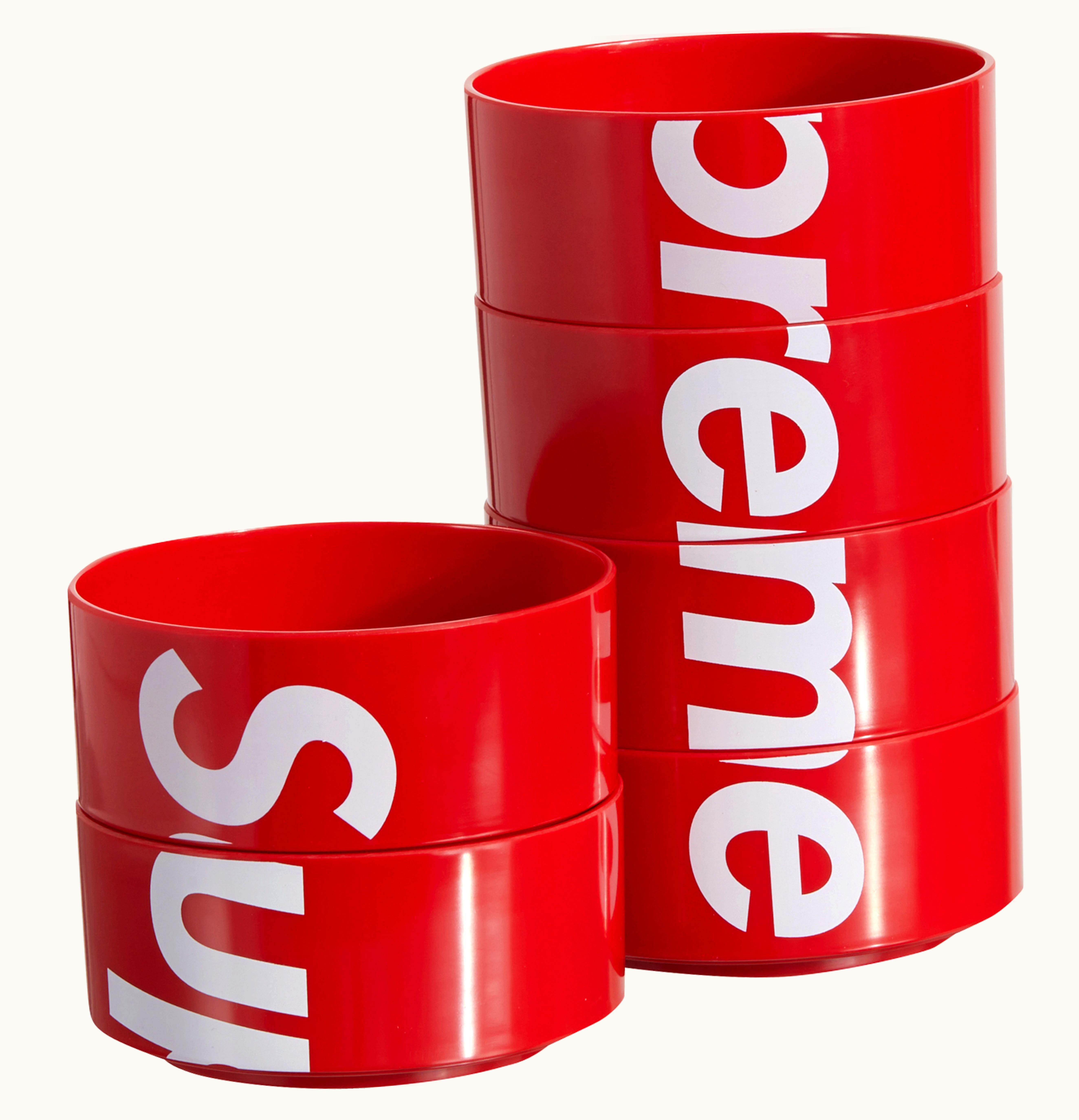 Supreme Supreme Heller Bowls Set Of 6 Red