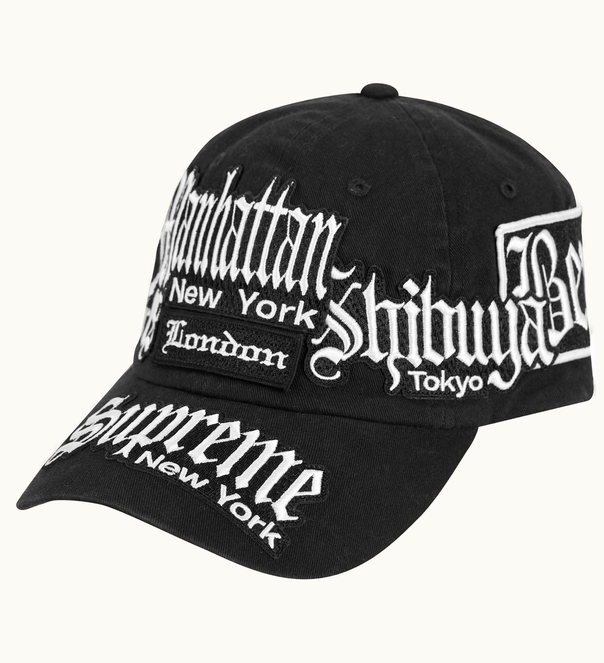 Supreme Supreme City Patches 6 Panel Black