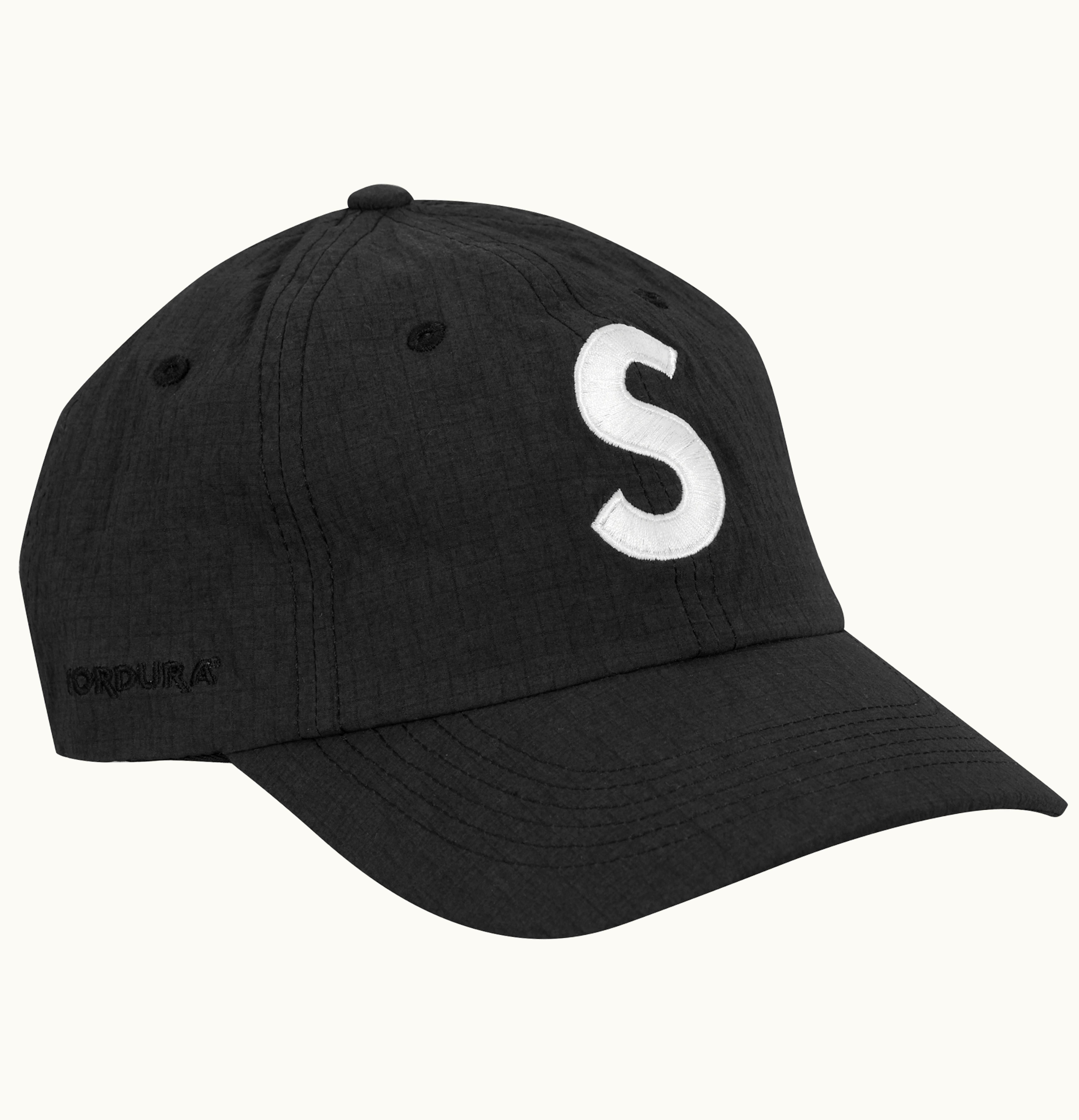 Supreme Supreme Cordura Ripstop S Logo 6 Panel Black