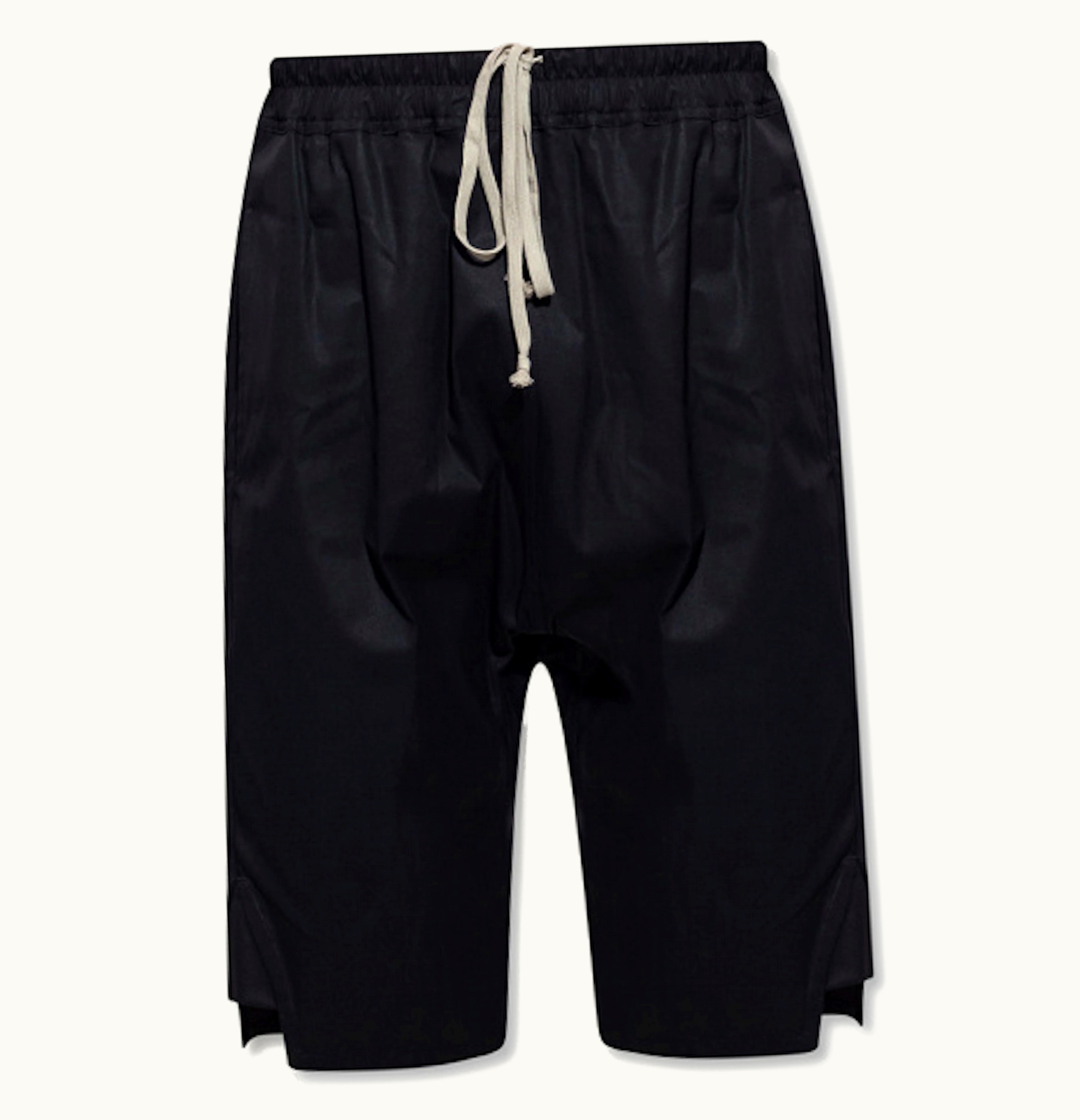 Rick Owens Rick Owens Belted Side Slit Shorts Black