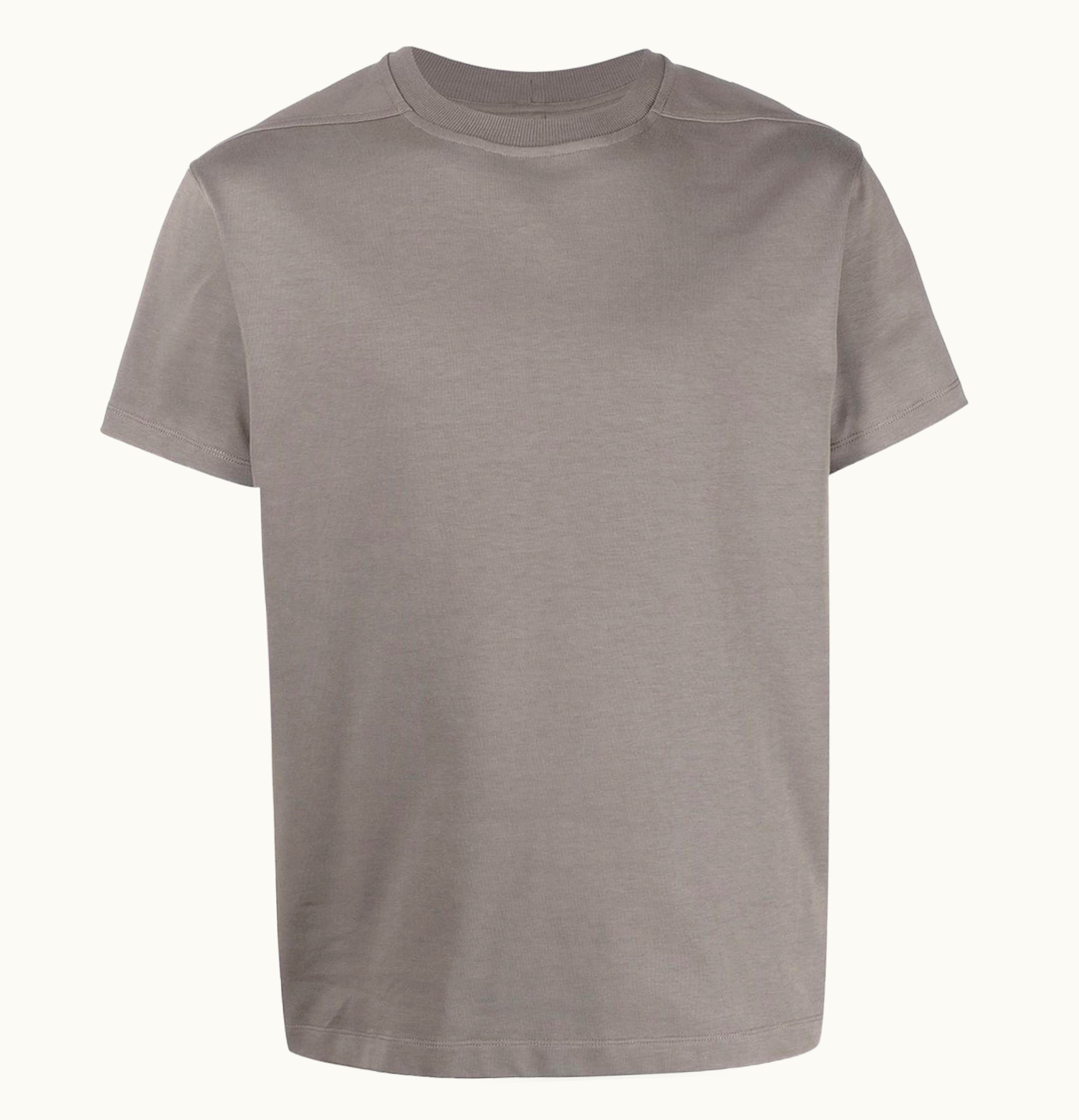 Rick Owens Rick Owens Round Neck Short Sleeve T Shirt Dust Grey