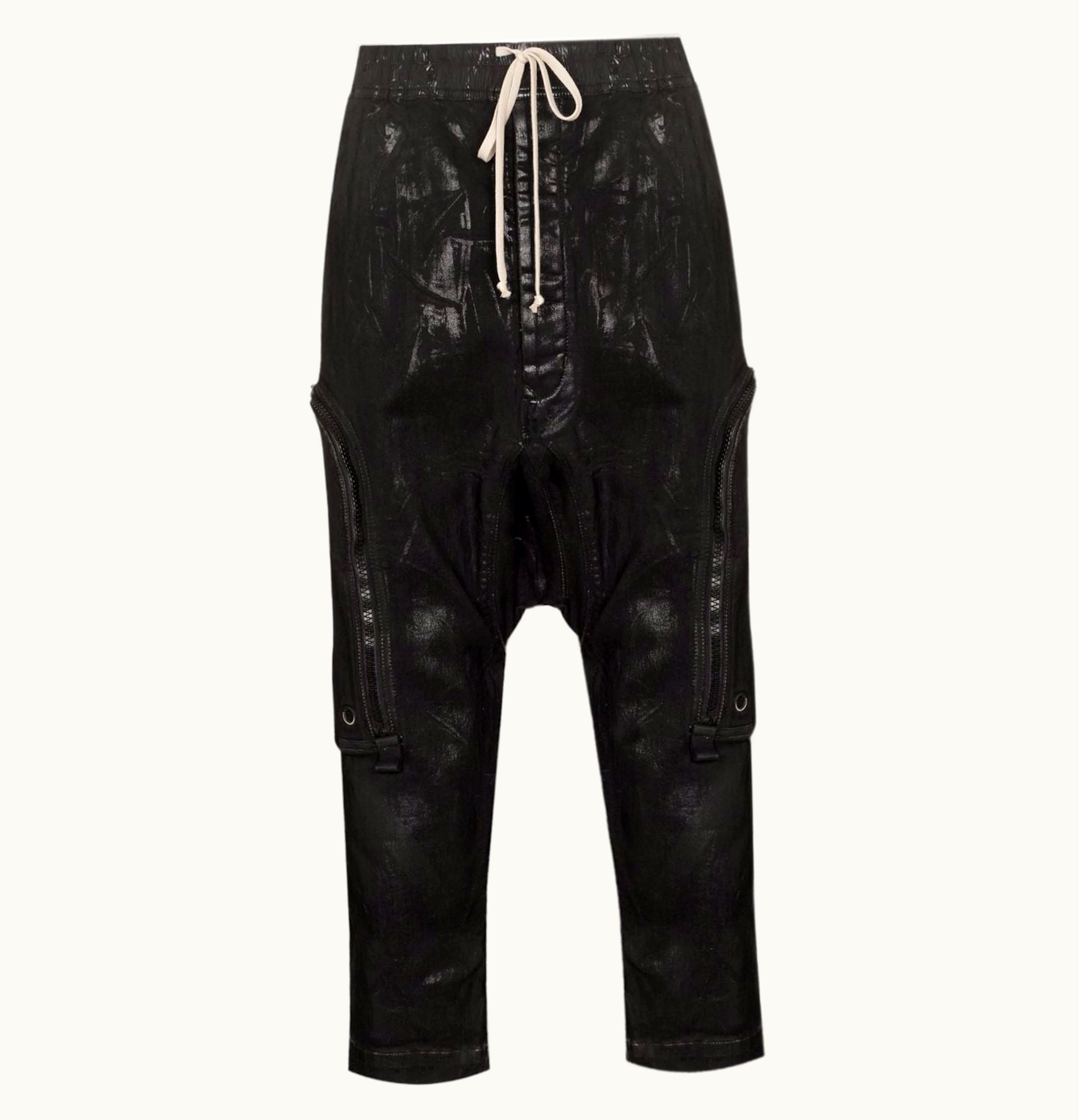 Rick Owens Rick Owens DRKSHDW Cropped Denim Bauhaus Pants Black