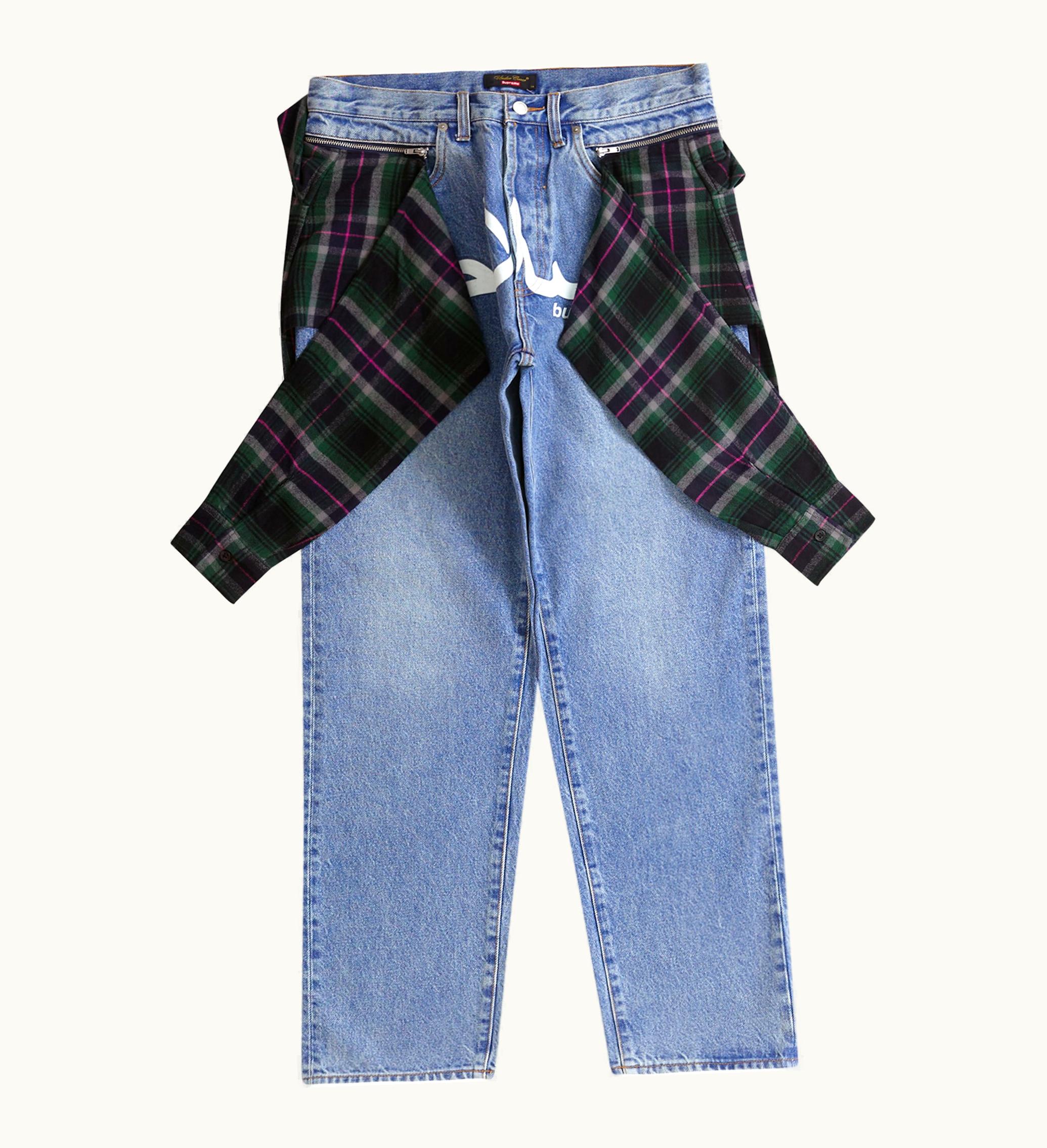 Supreme Supreme Undercover Layered Jean Washed Indigo