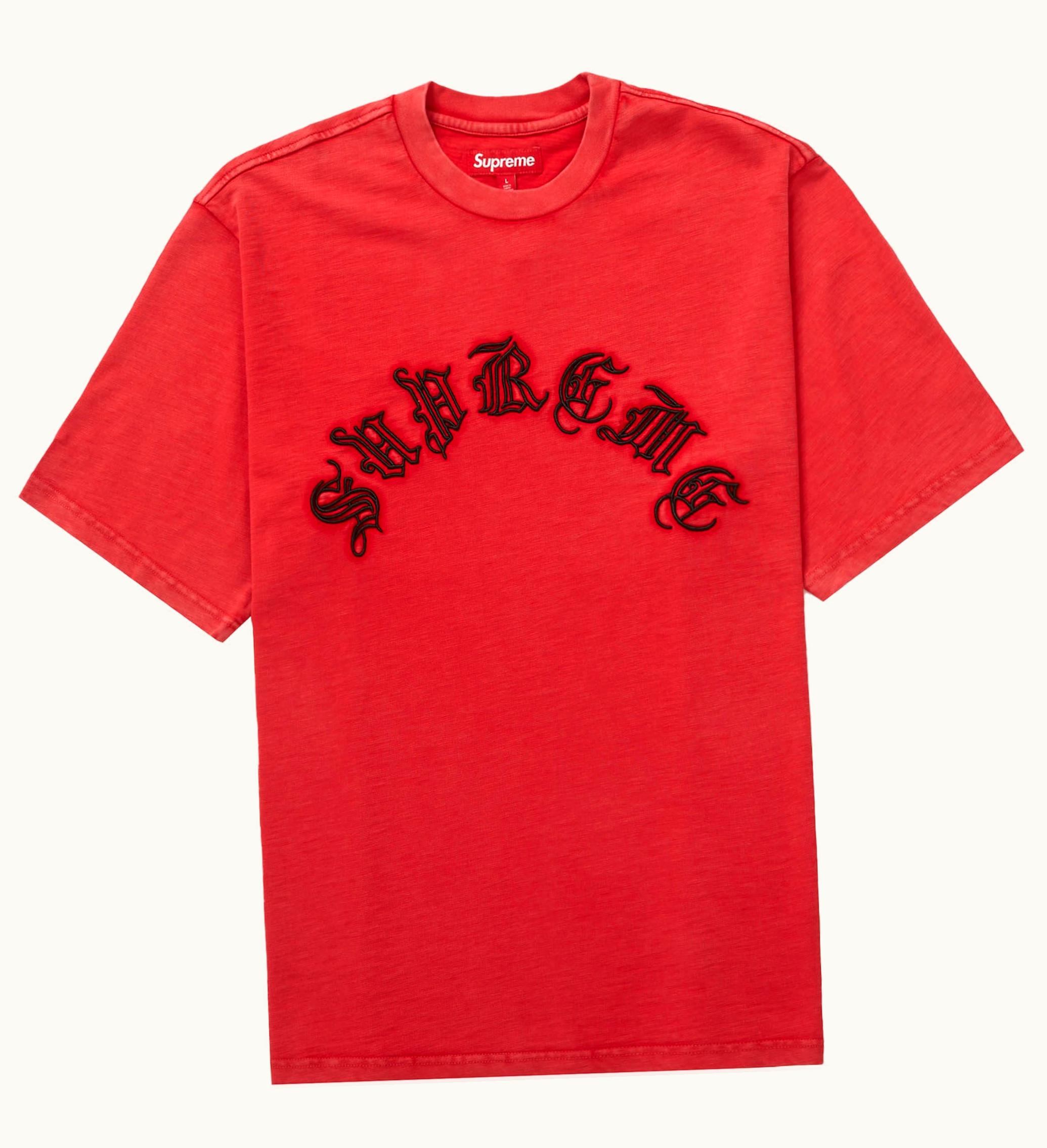 Supreme Supreme Old English S S Top Red