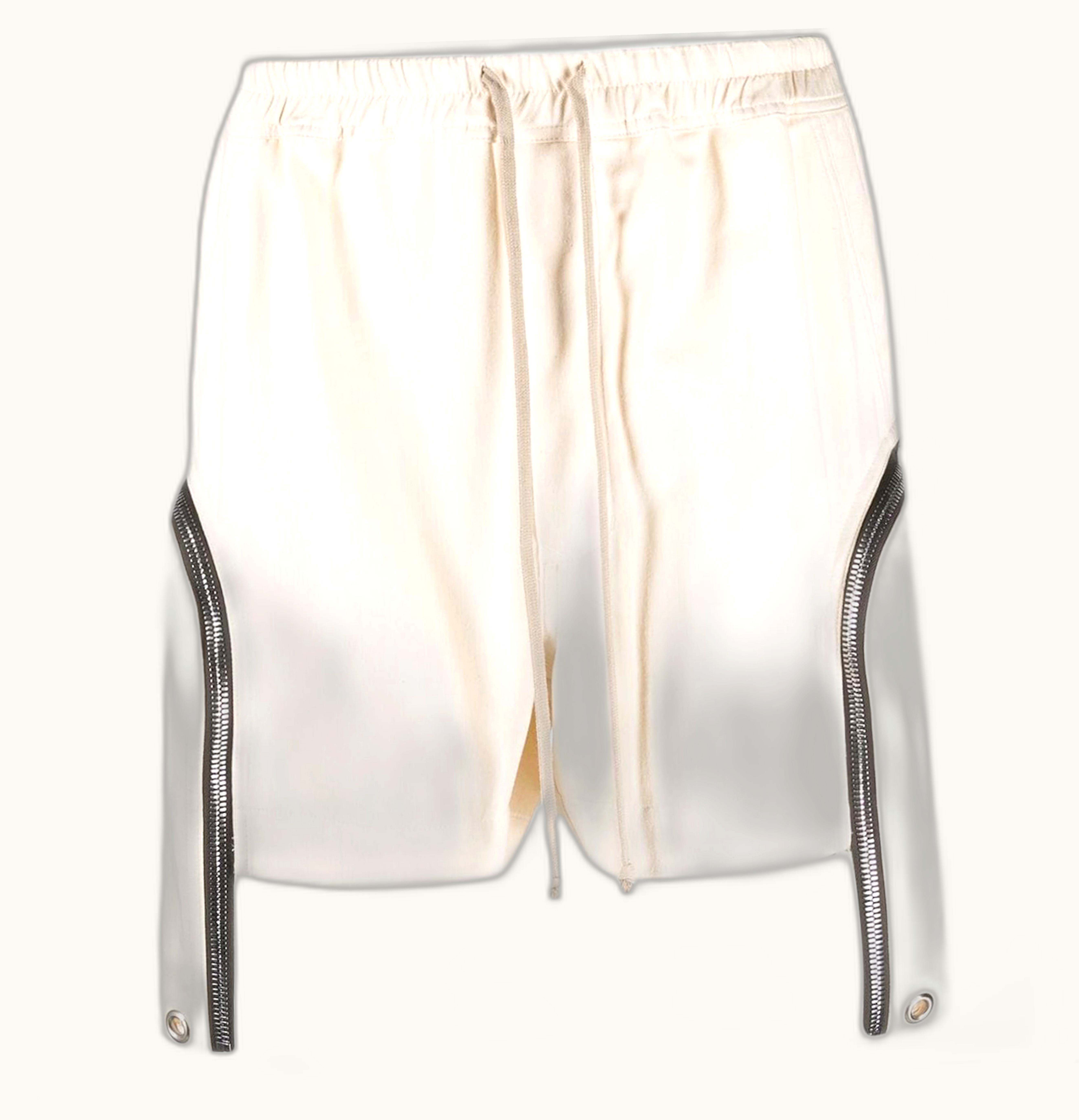 Rick Owens Rick Owens Fogachine Bauhaus Cargo Shorts White