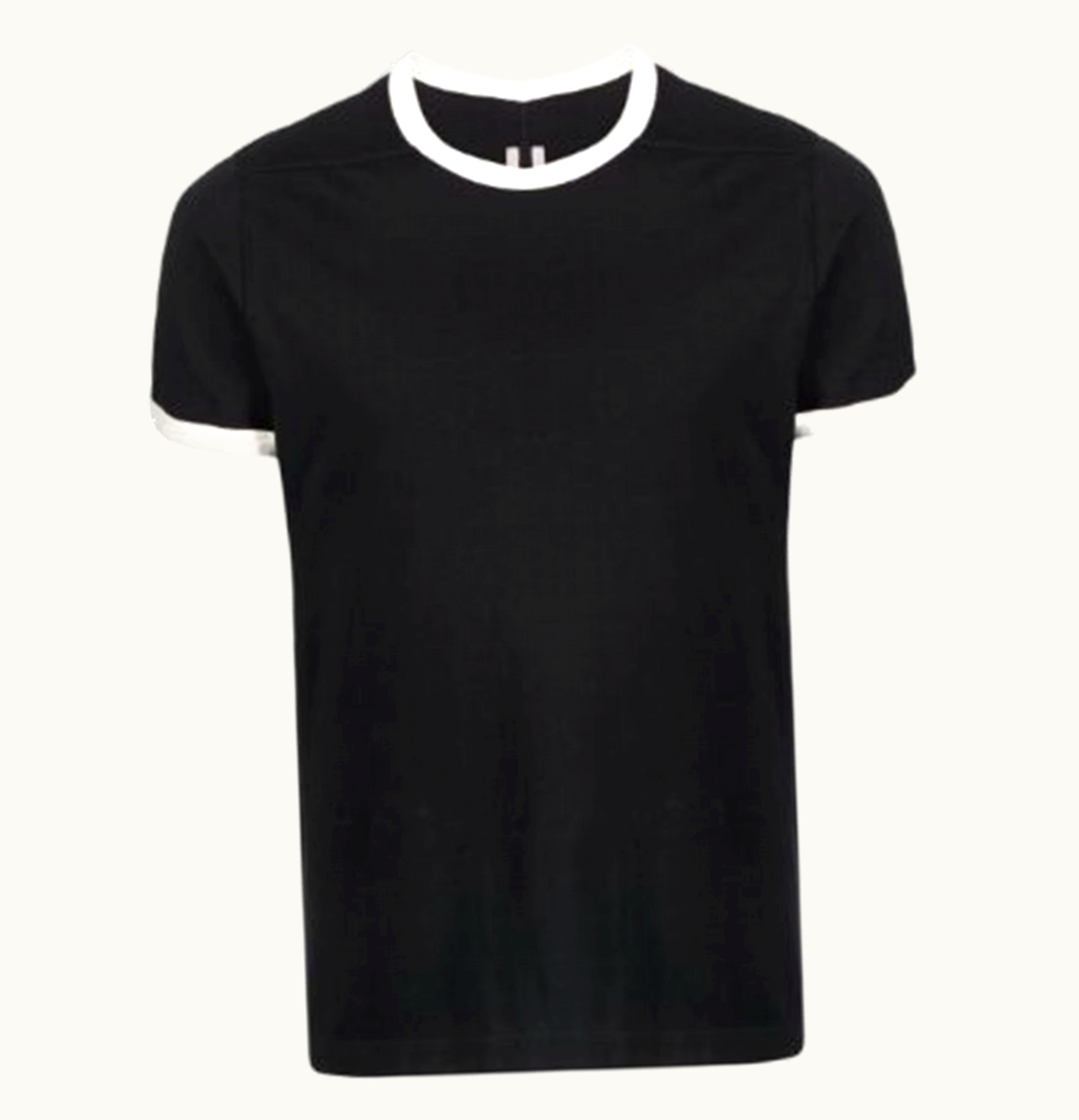 Rick Owens Rick Owens Contrasting Trim T Shirt Black Ivory