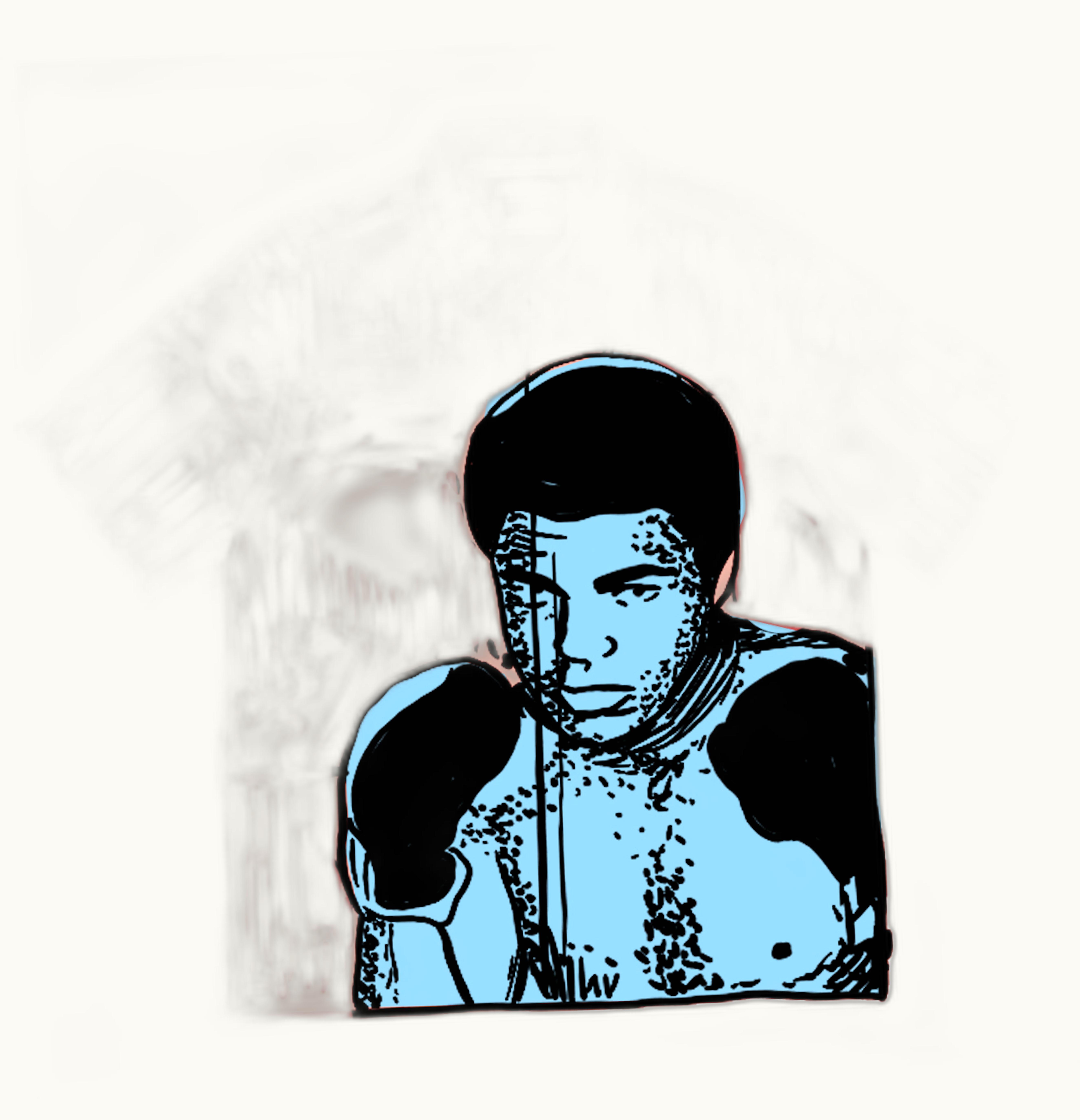 Supreme Supreme Muhammad Ali Zip Up S S Shirt Red