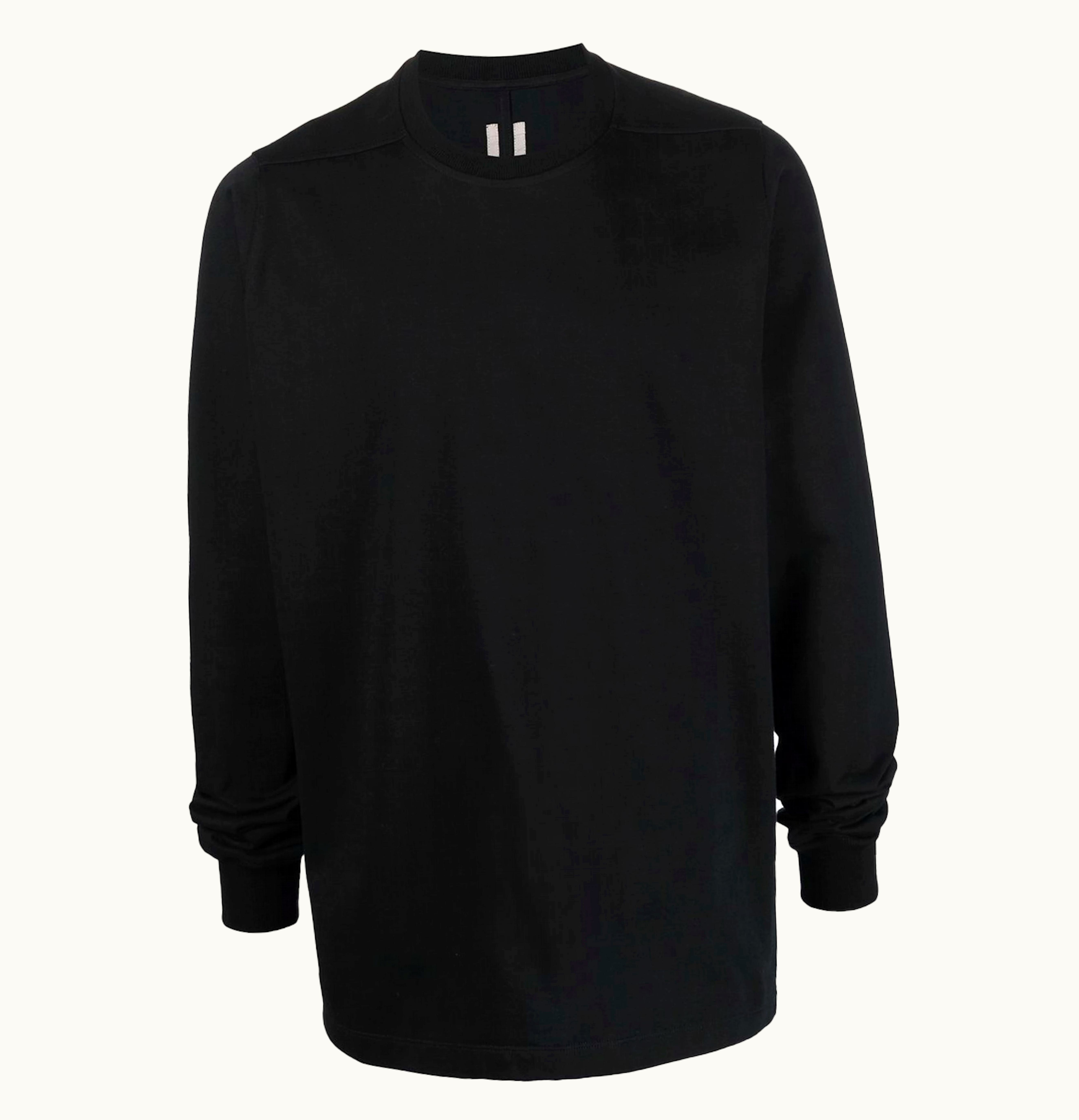 Rick Owens Rick Owens Cotton Long Sleeve T Shirt Black